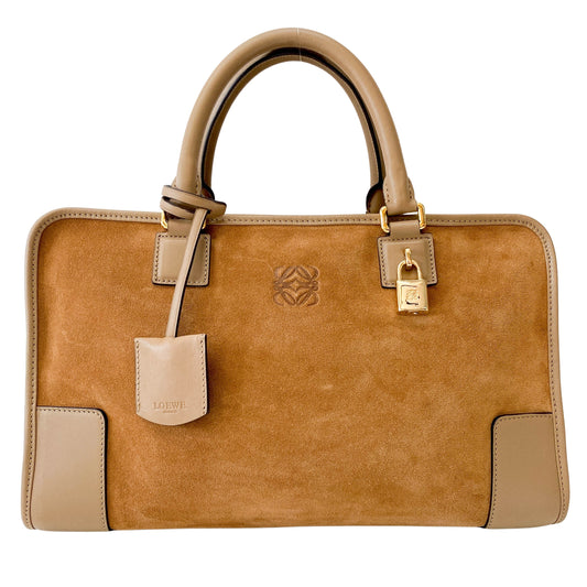 Amazona 36 Brown Suede & Leather Bag