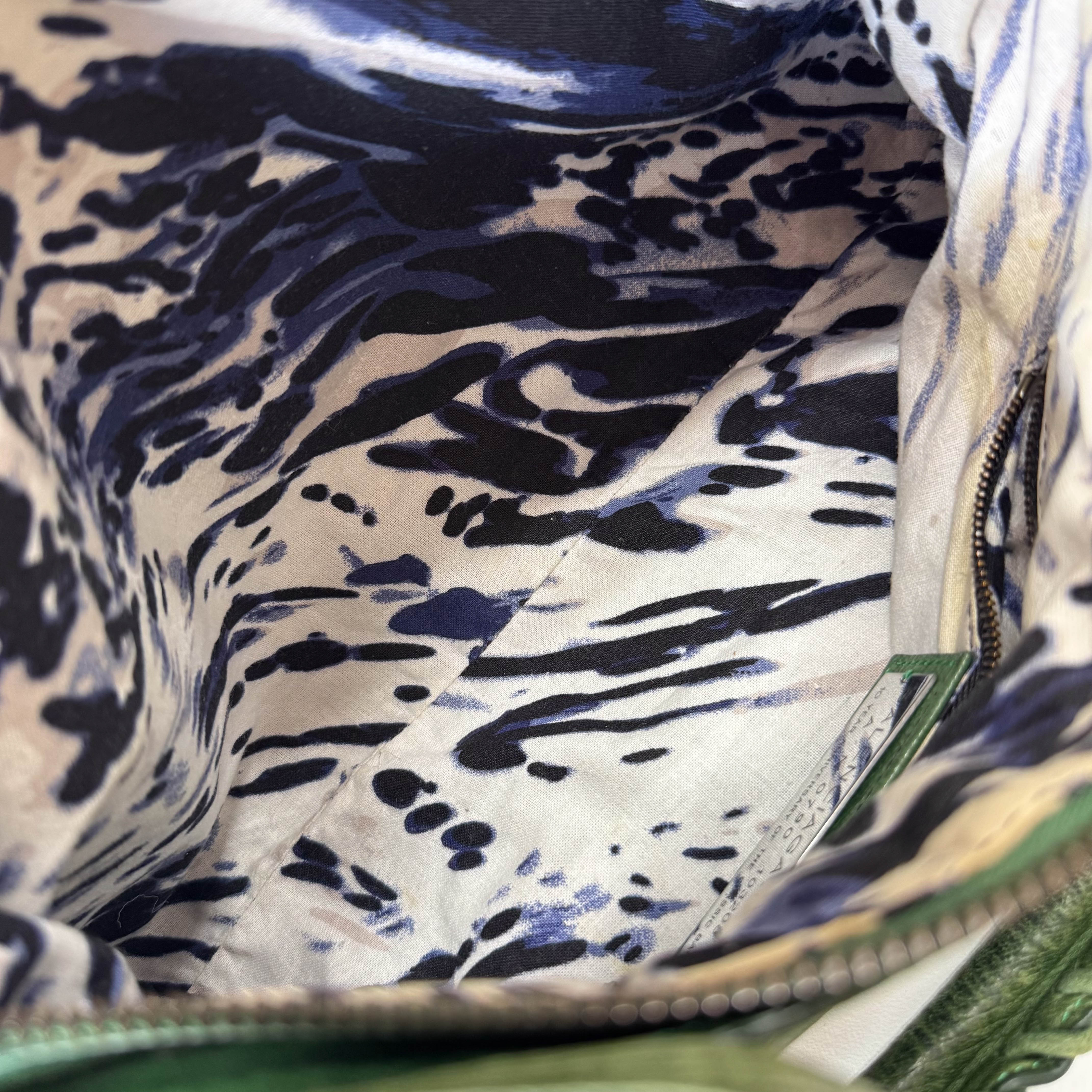 The First Green Leather Bag