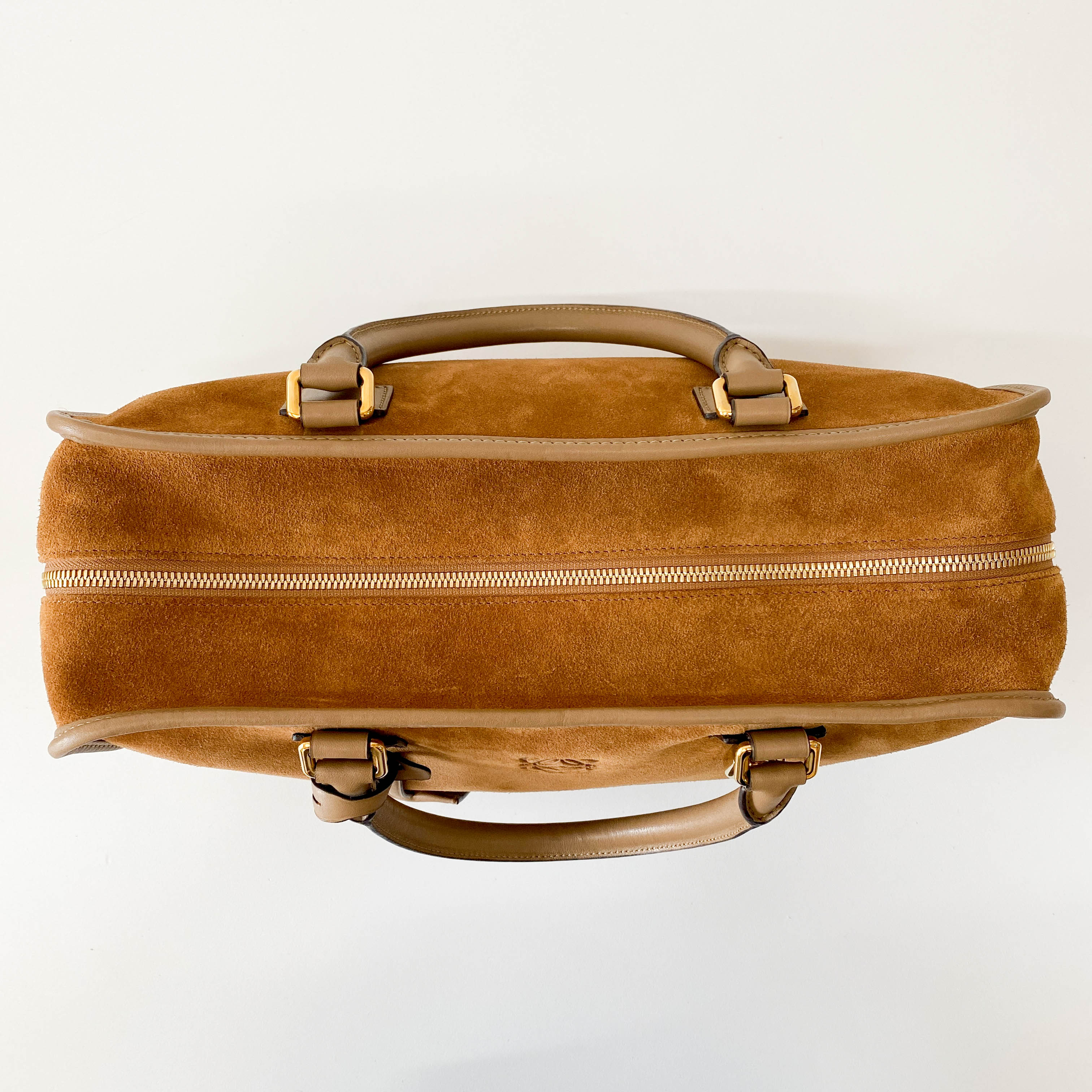 Amazona 36 Brown Suede & Leather Bag