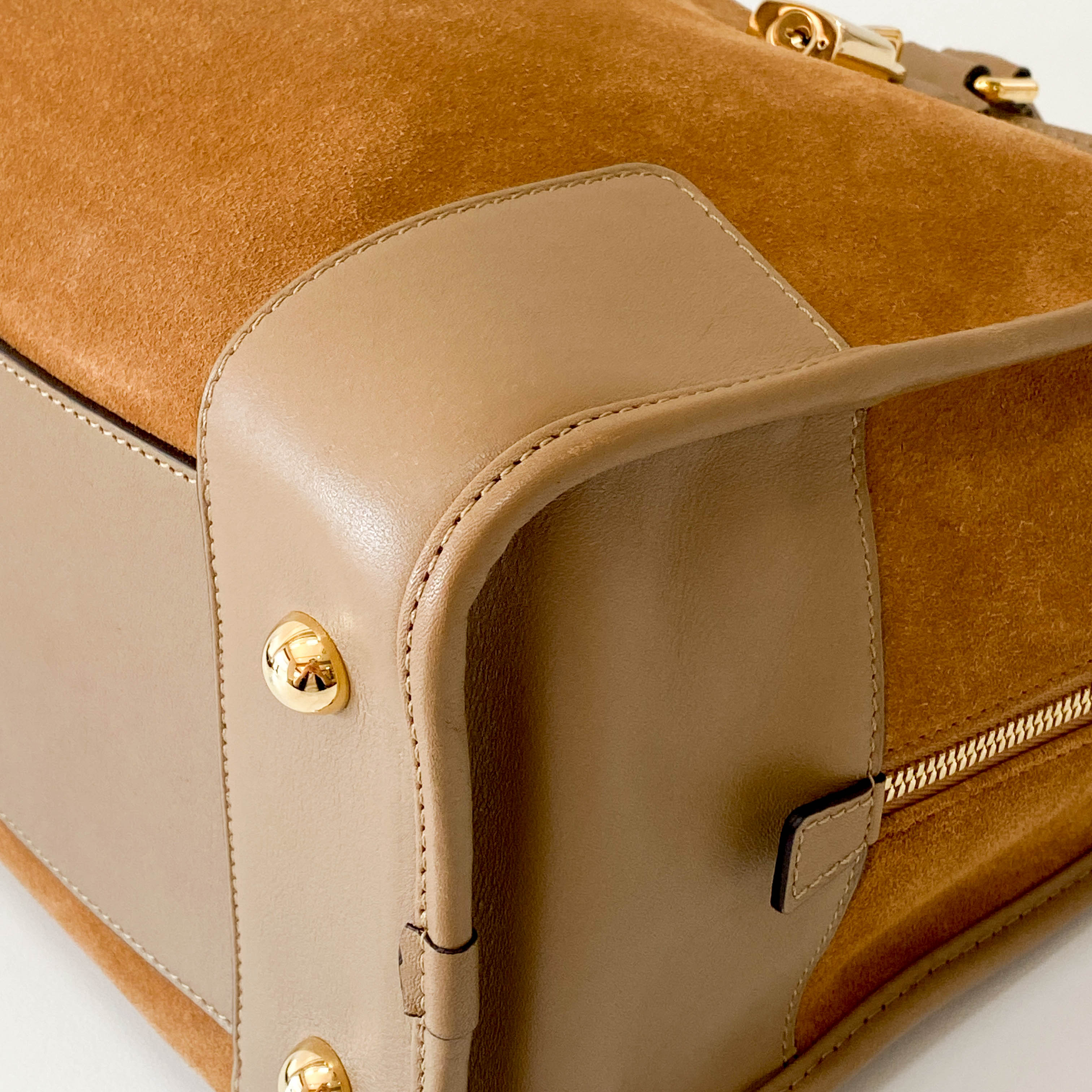 Amazona 36 Brown Suede & Leather Bag