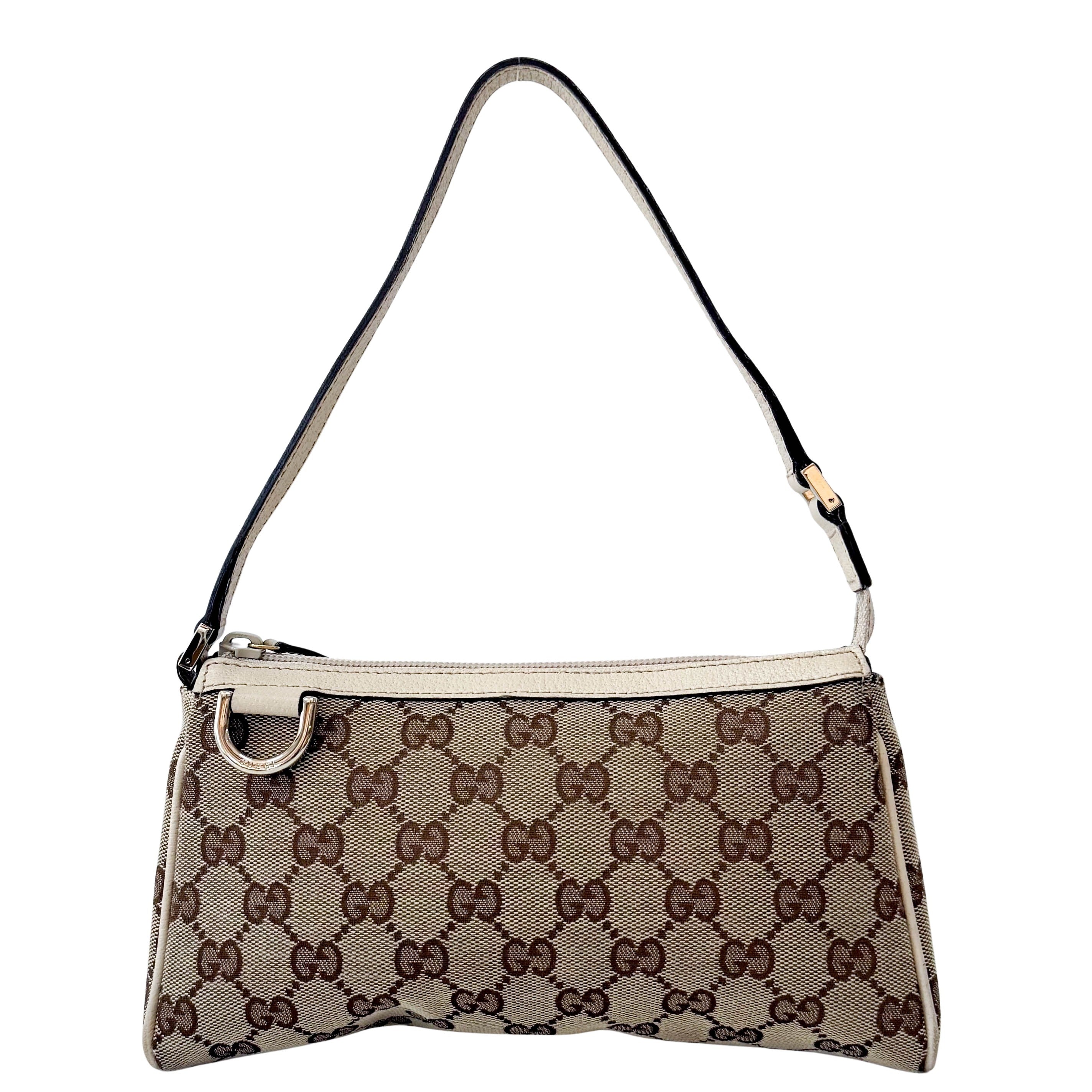 Mini Neutral GG Canvas Shoulder Bag