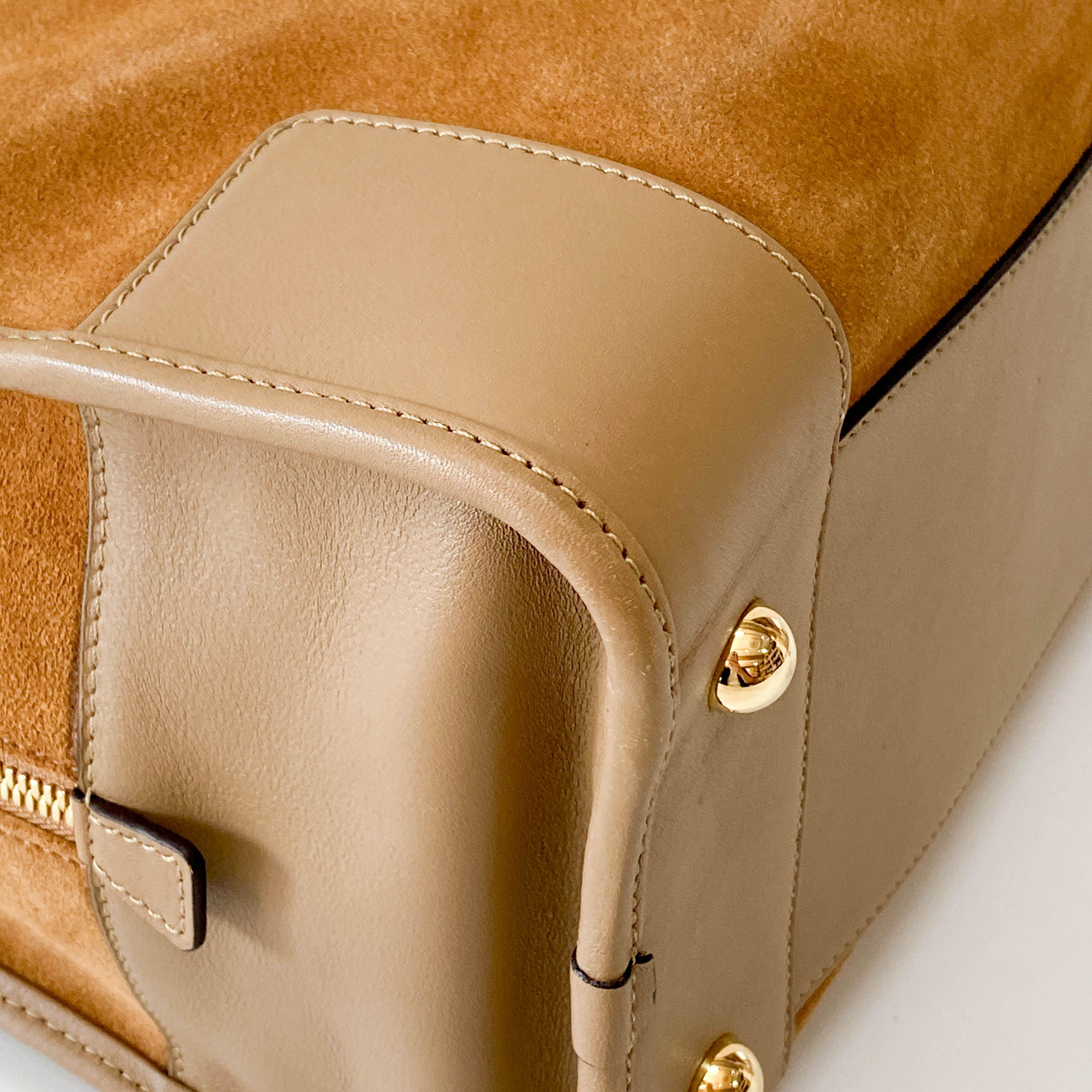 Amazona 36 Brown Suede & Leather Bag