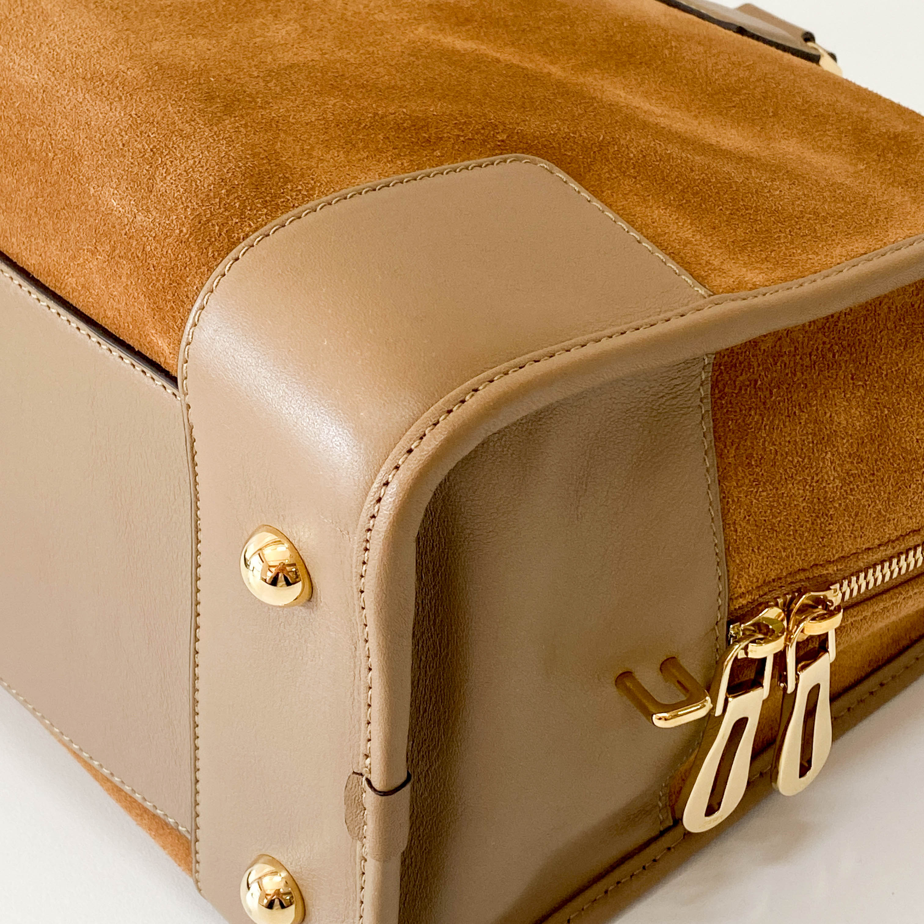 Amazona 36 Brown Suede & Leather Bag