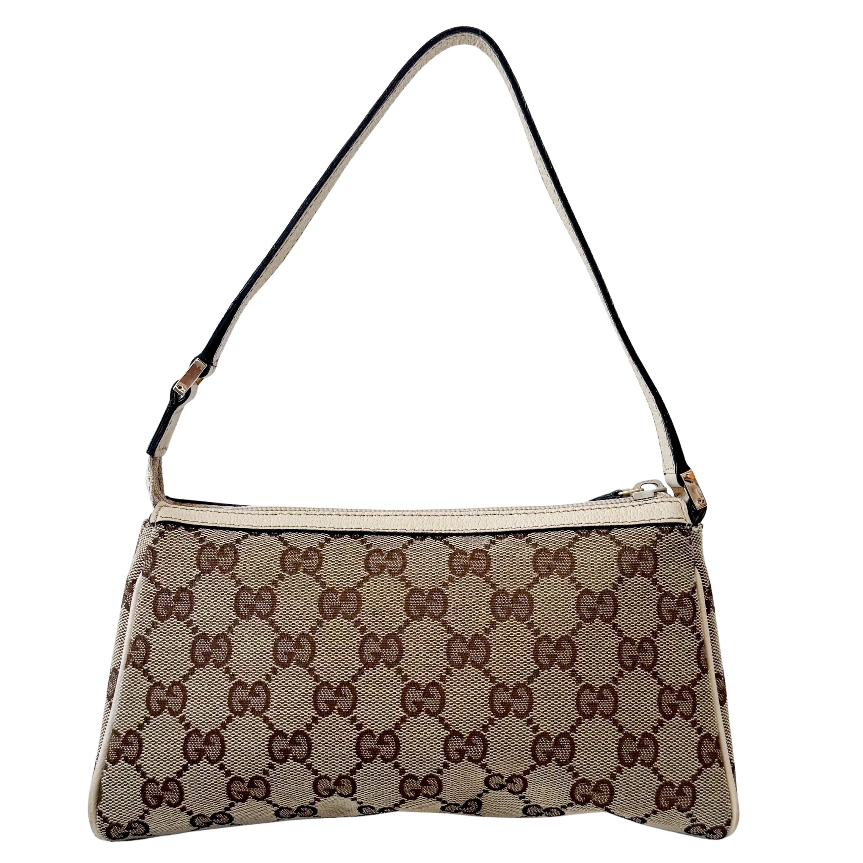 Mini Neutral GG Canvas Shoulder Bag