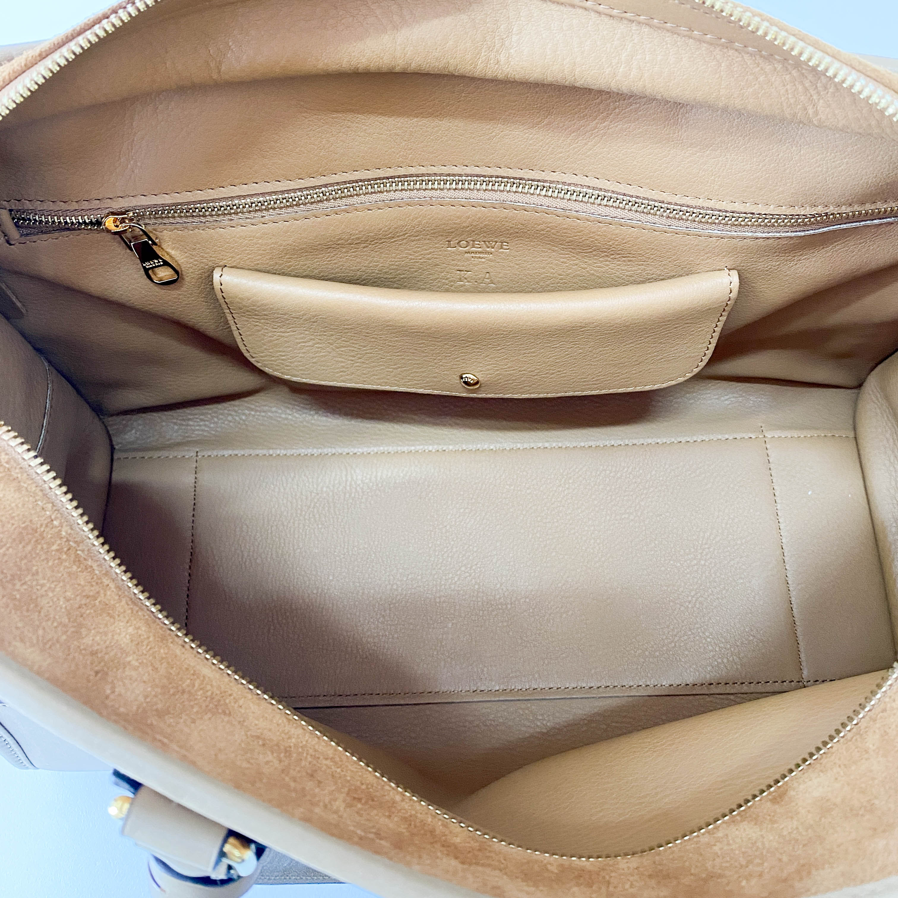 Amazona 36 Brown Suede & Leather Bag