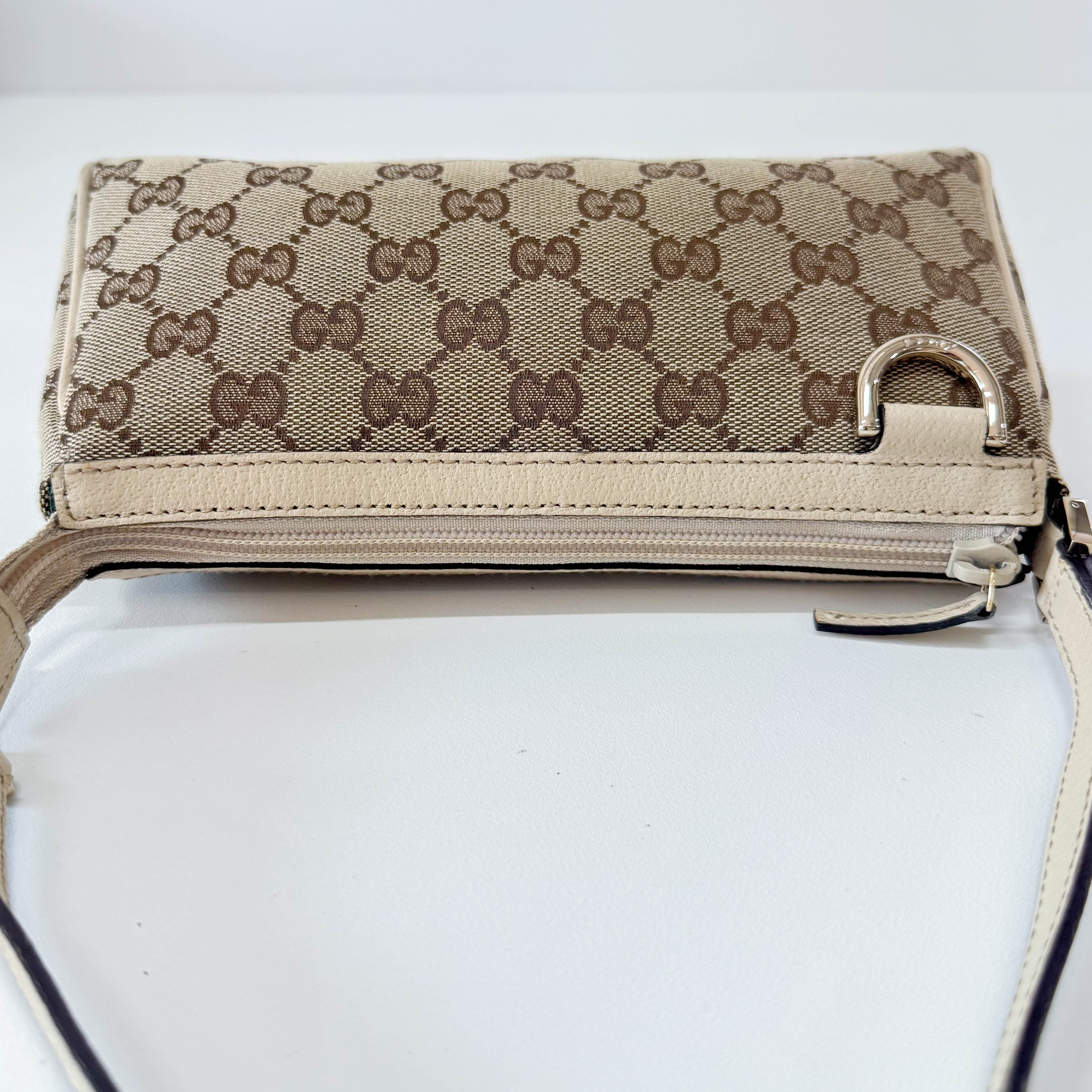 Mini Neutral GG Canvas Shoulder Bag