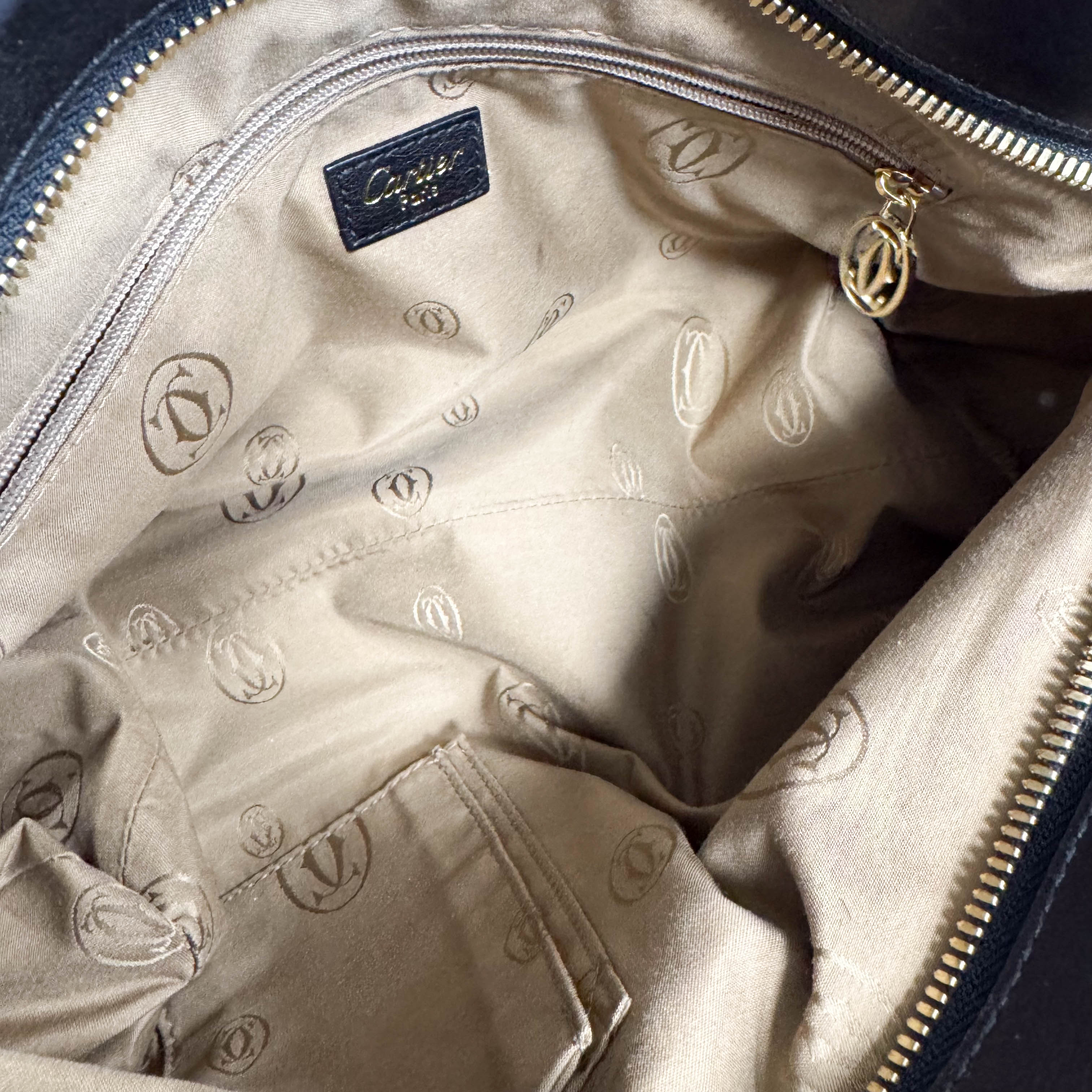 Marcello de Cartier Beige/Black Zebra Print Pony Hair