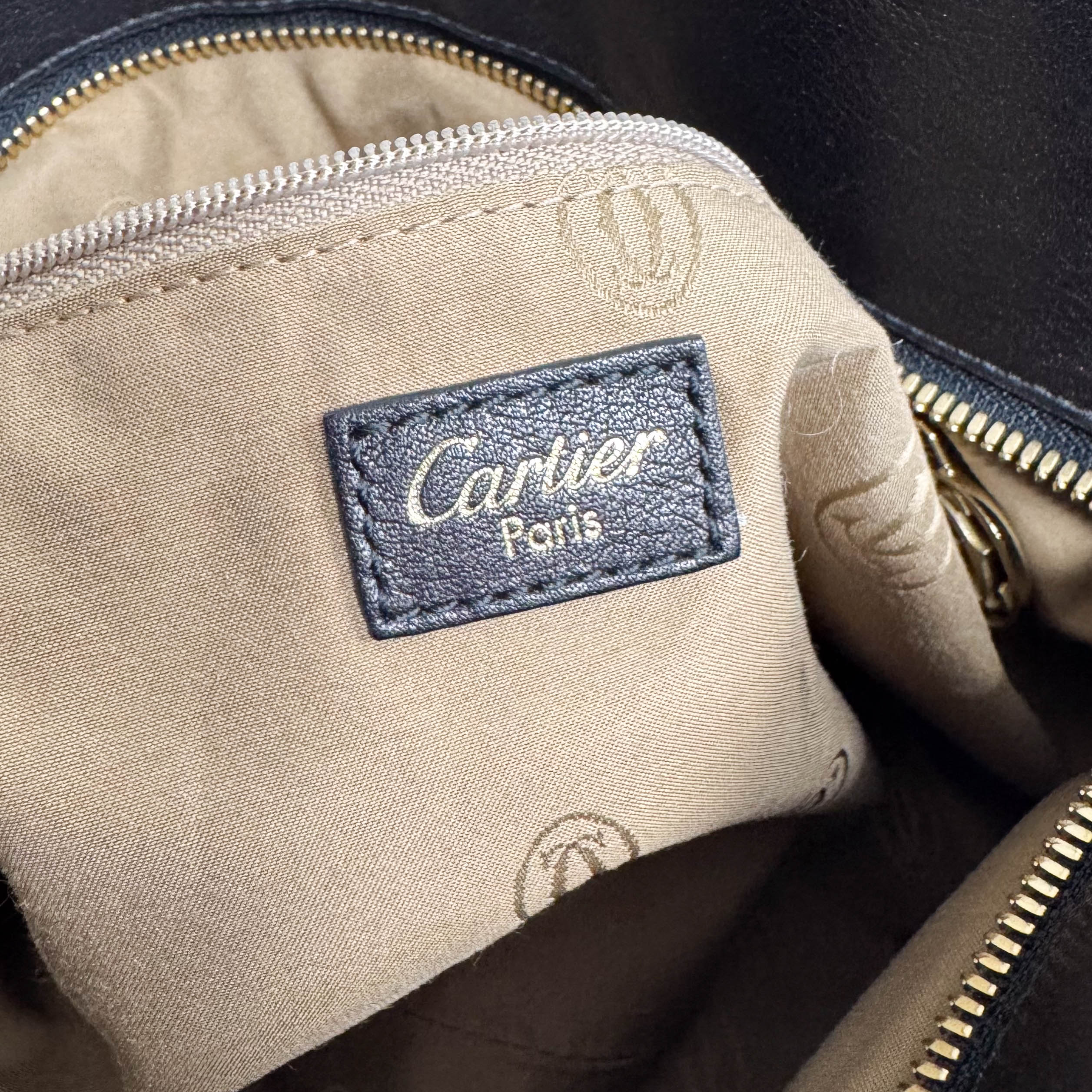 Marcello de Cartier Beige/Black Zebra Print Pony Hair