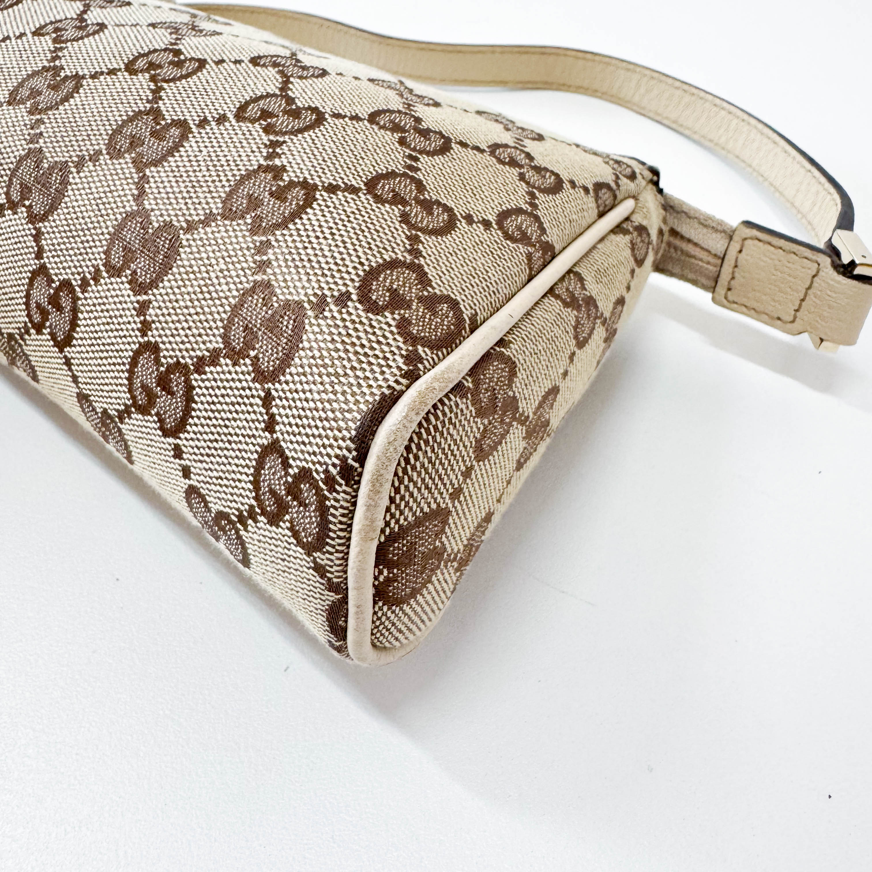 Mini Neutral GG Canvas Shoulder Bag