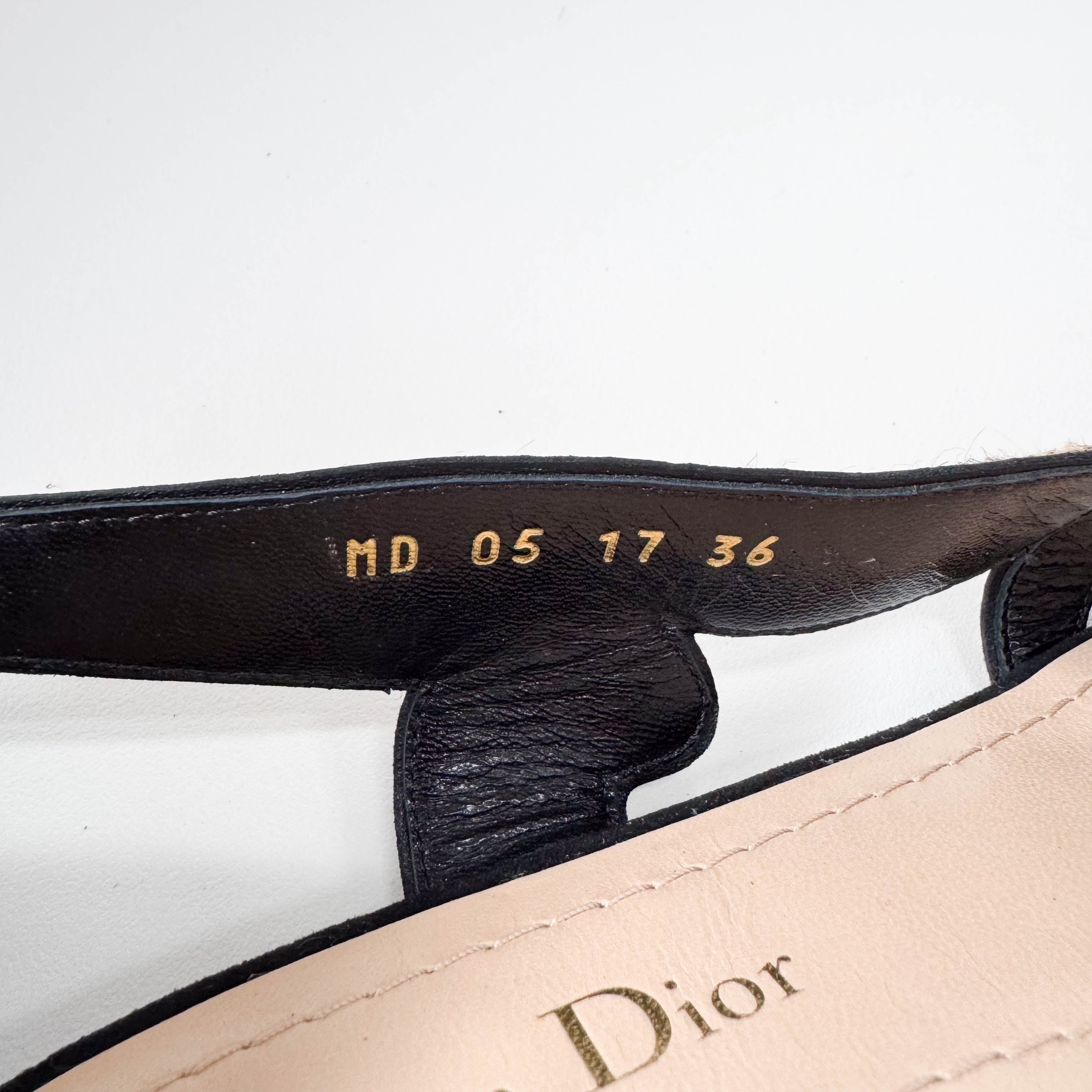 Black Leopard Pony Hair & Leather Sandals