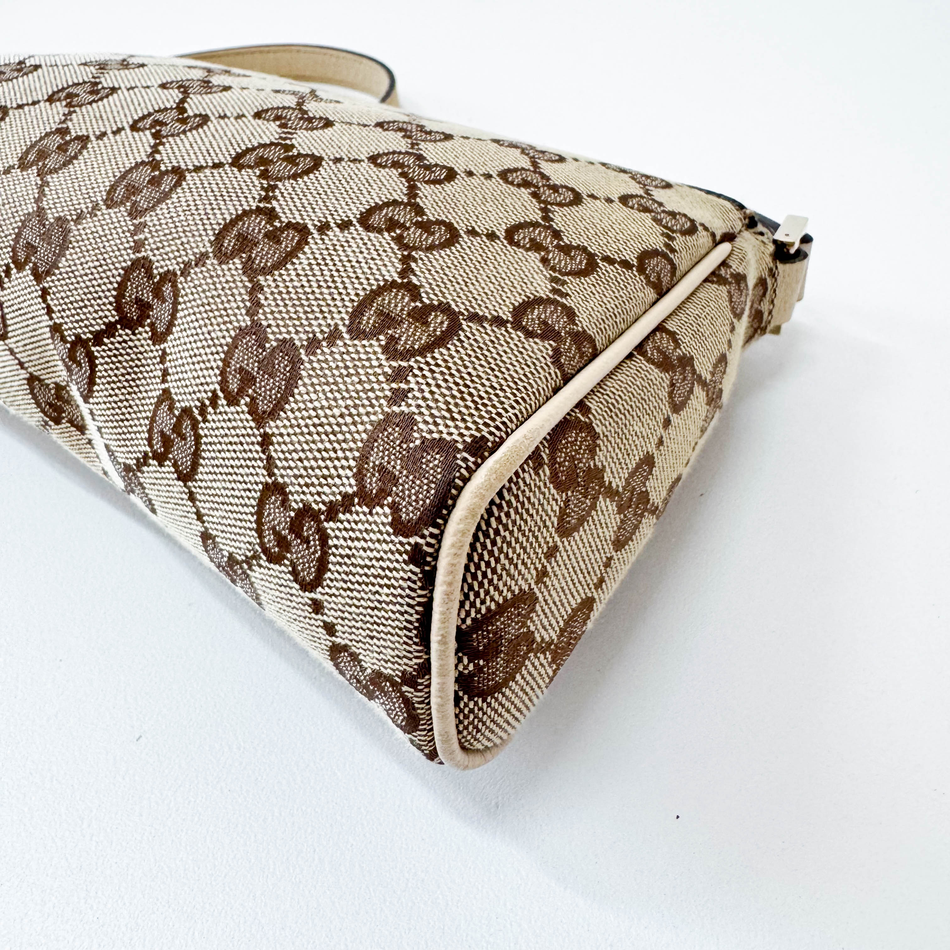 Mini Neutral GG Canvas Shoulder Bag