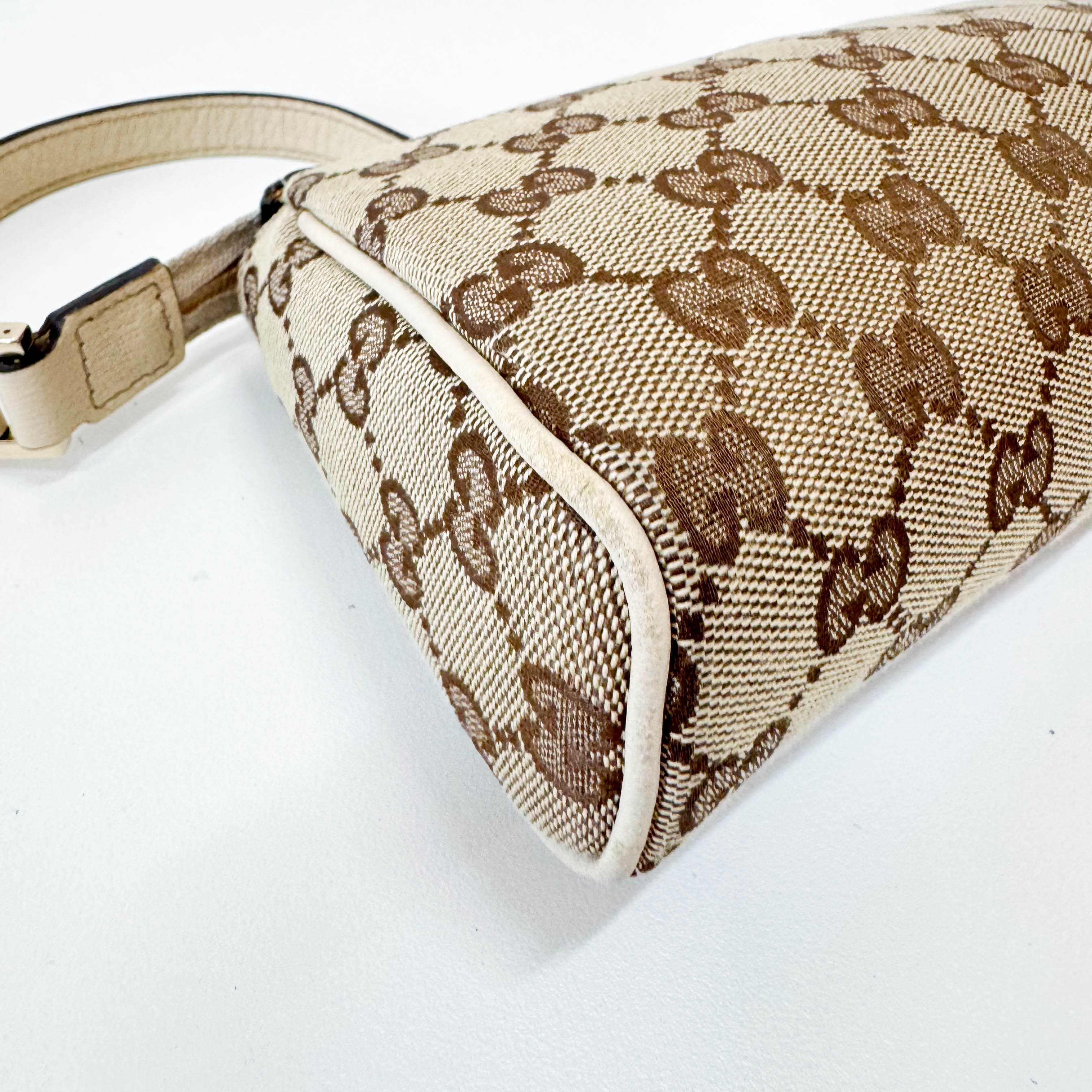 Mini Neutral GG Canvas Shoulder Bag