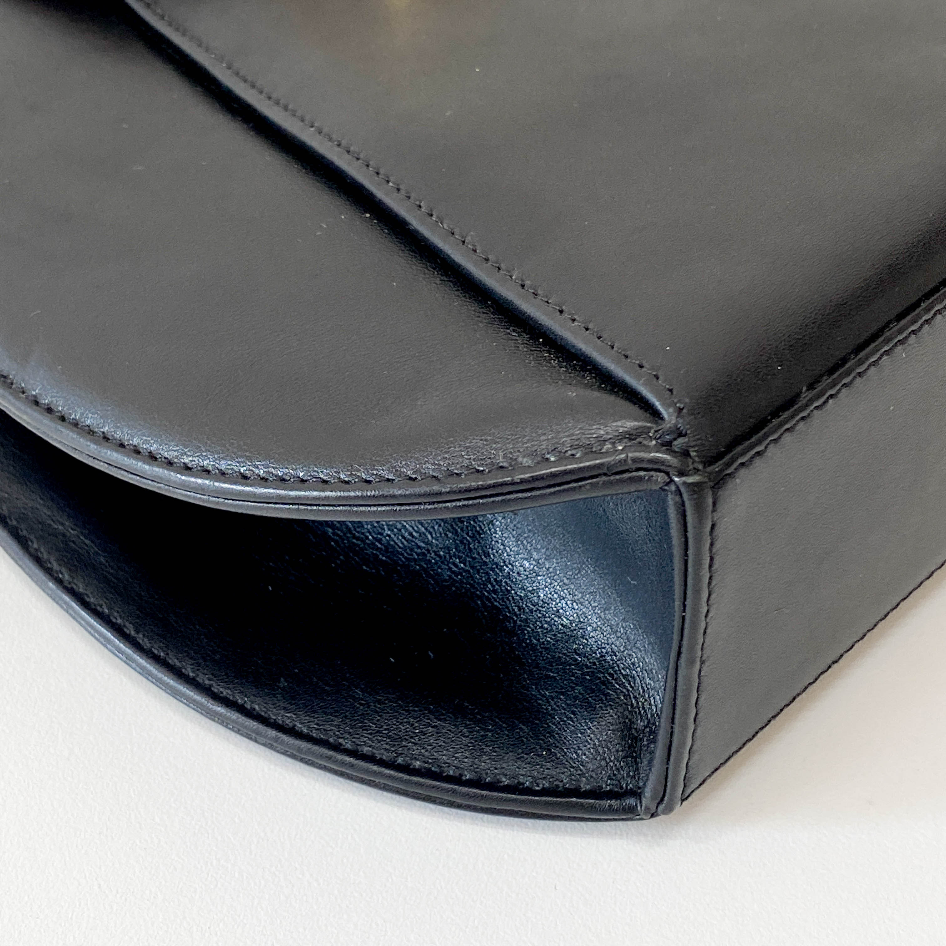Panthère Black Calfskin Leather Shoulder Bag