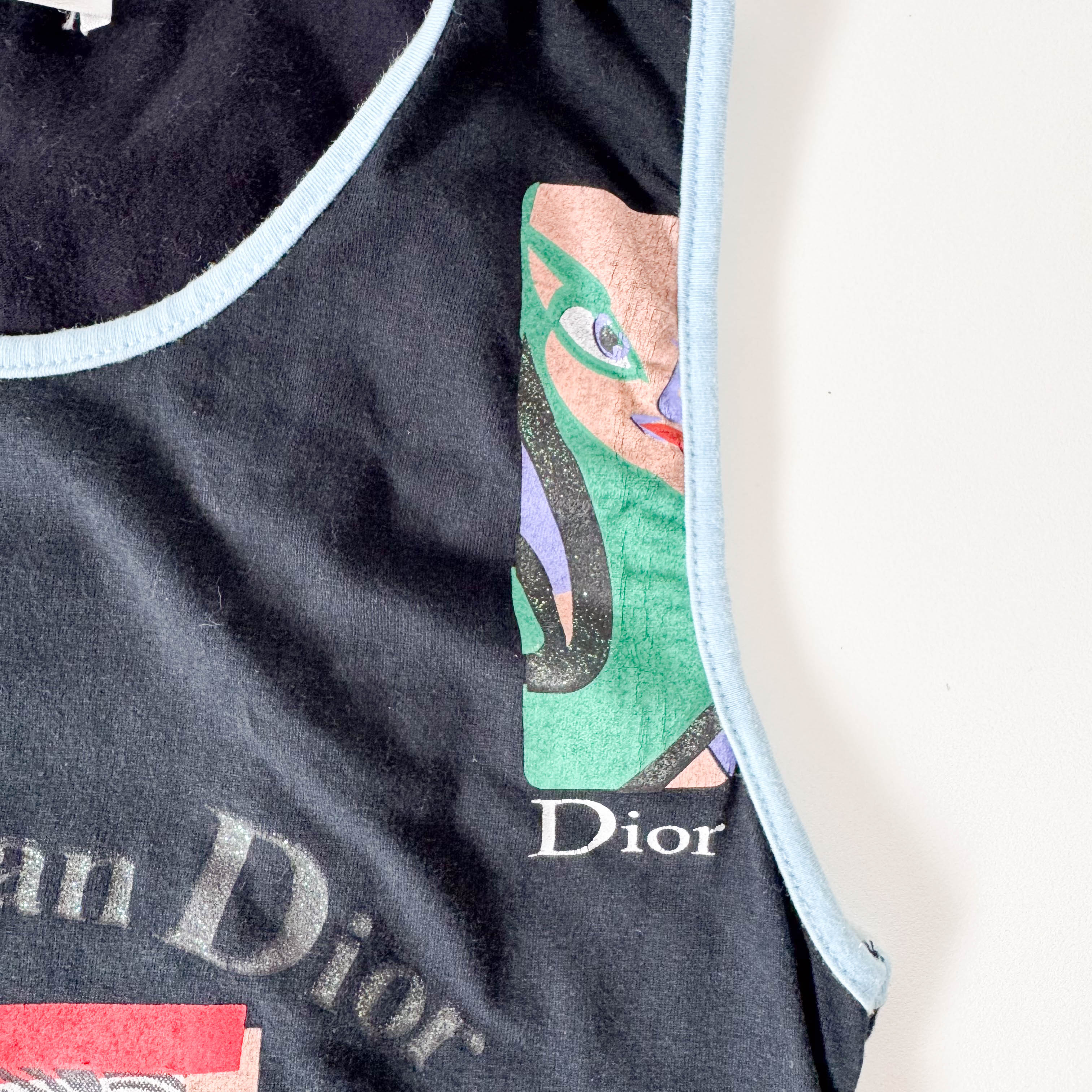 Size 8 US Black Dior Cotton Tank Top