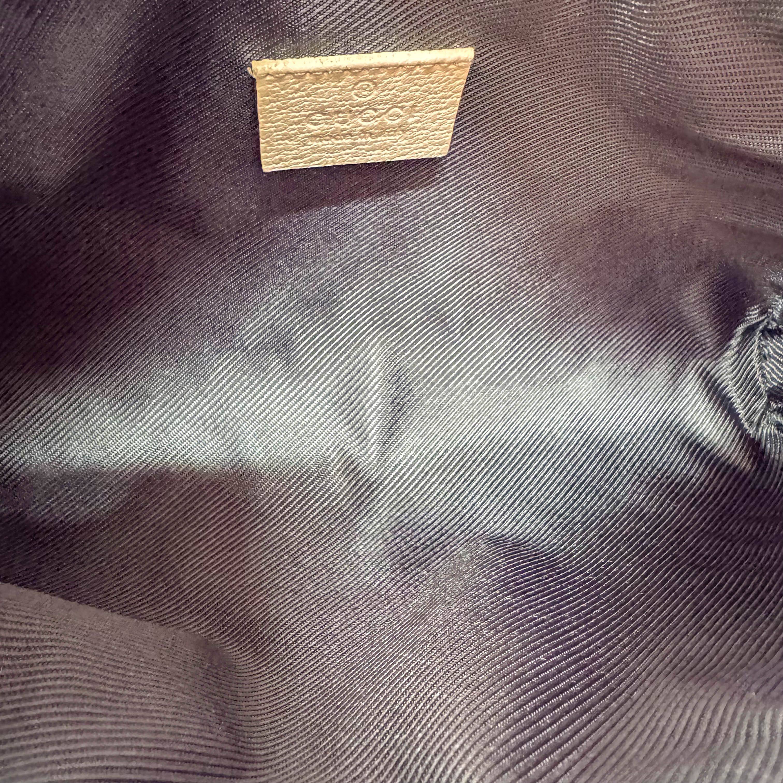 Mini Neutral GG Canvas Shoulder Bag