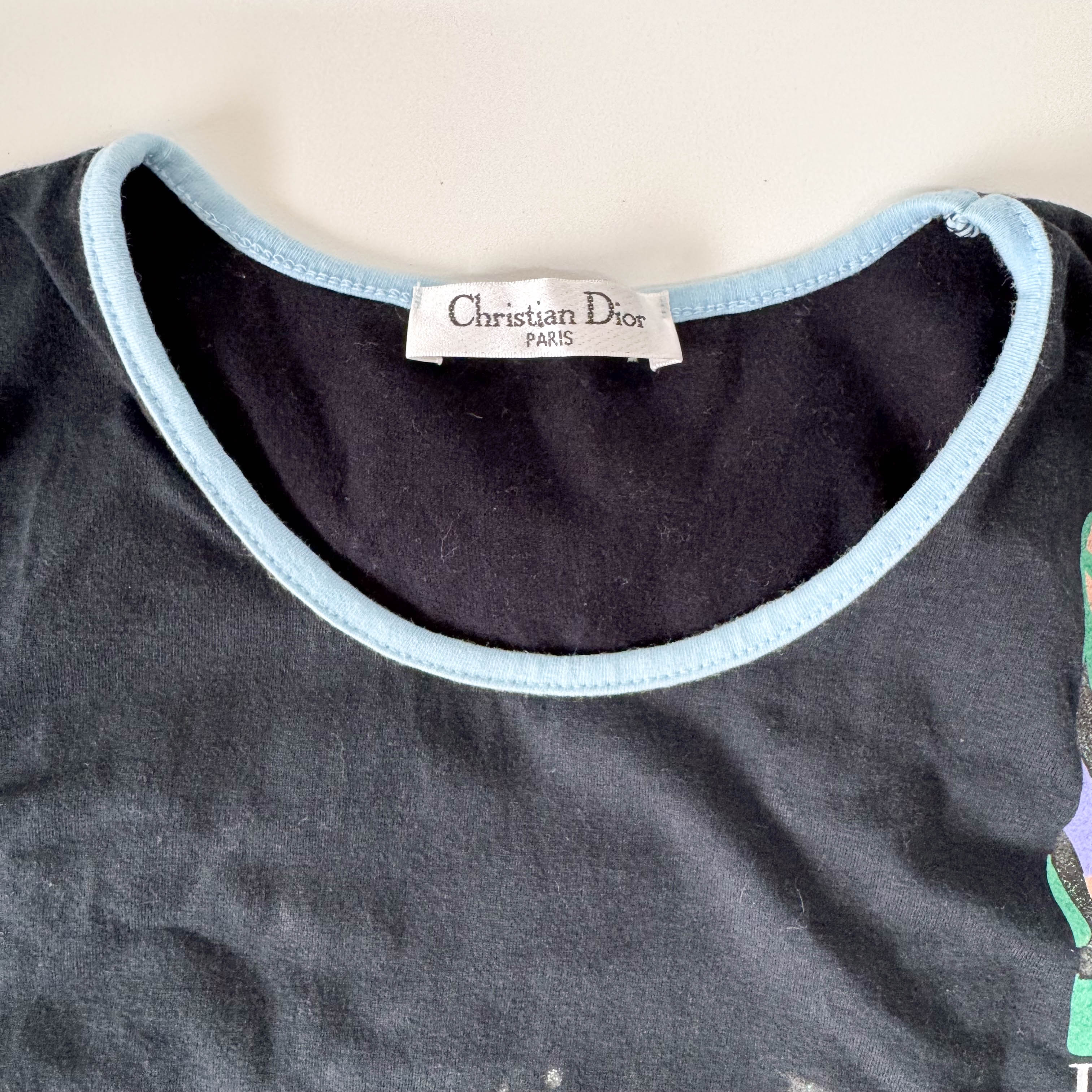 Size 8 US Black Dior Cotton Tank Top