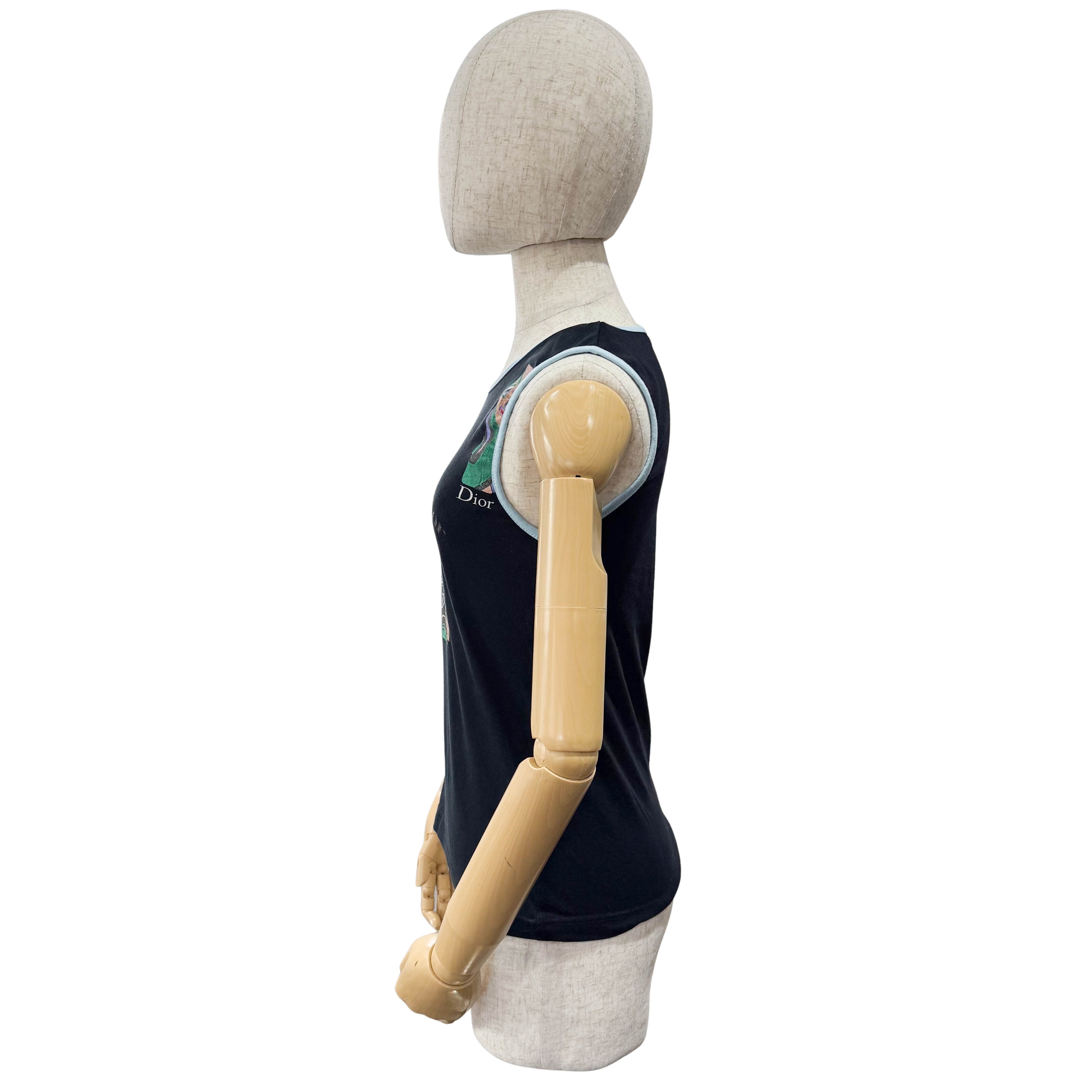 Size 8 US Black Dior Cotton Tank Top