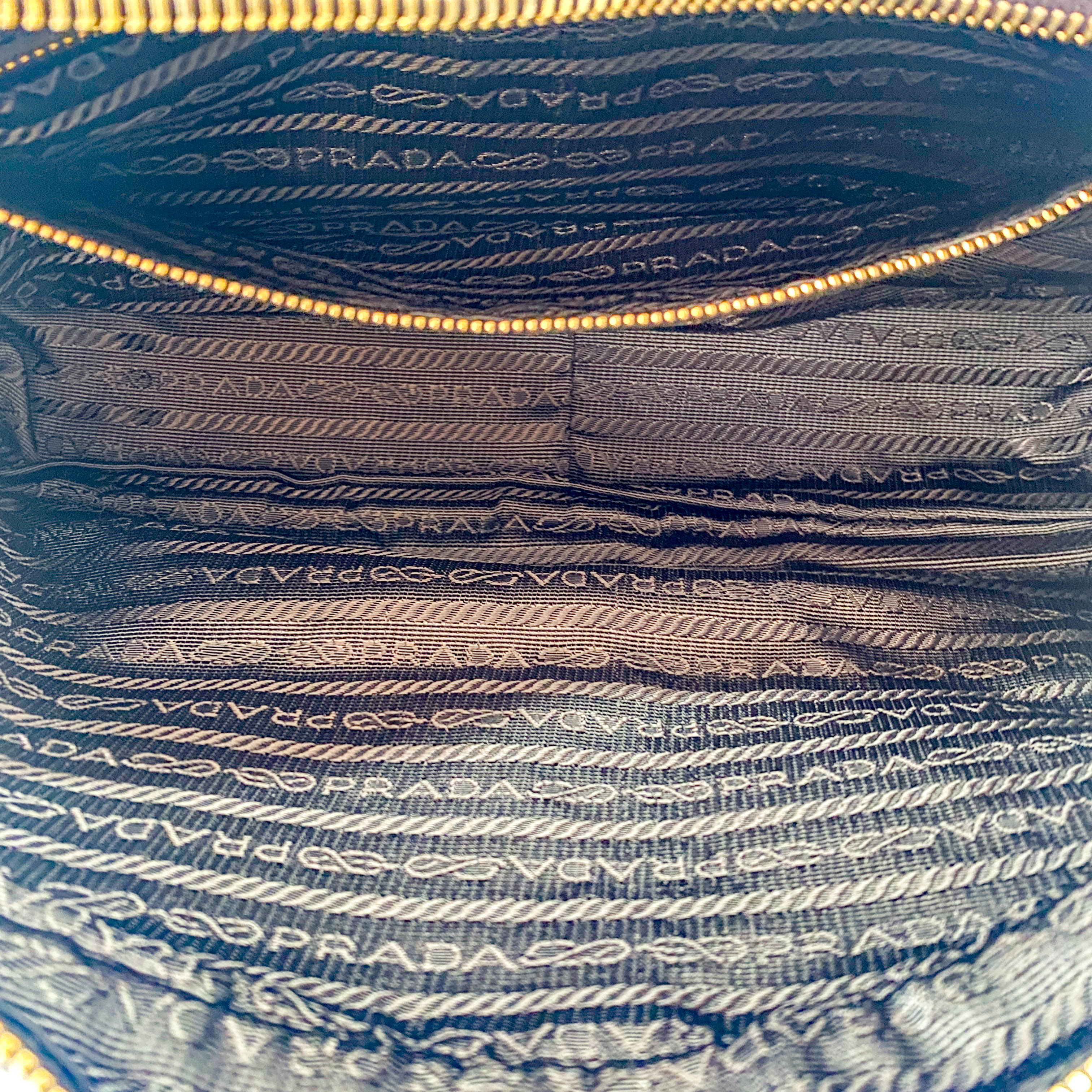 Dark Brown Nylon Handbag