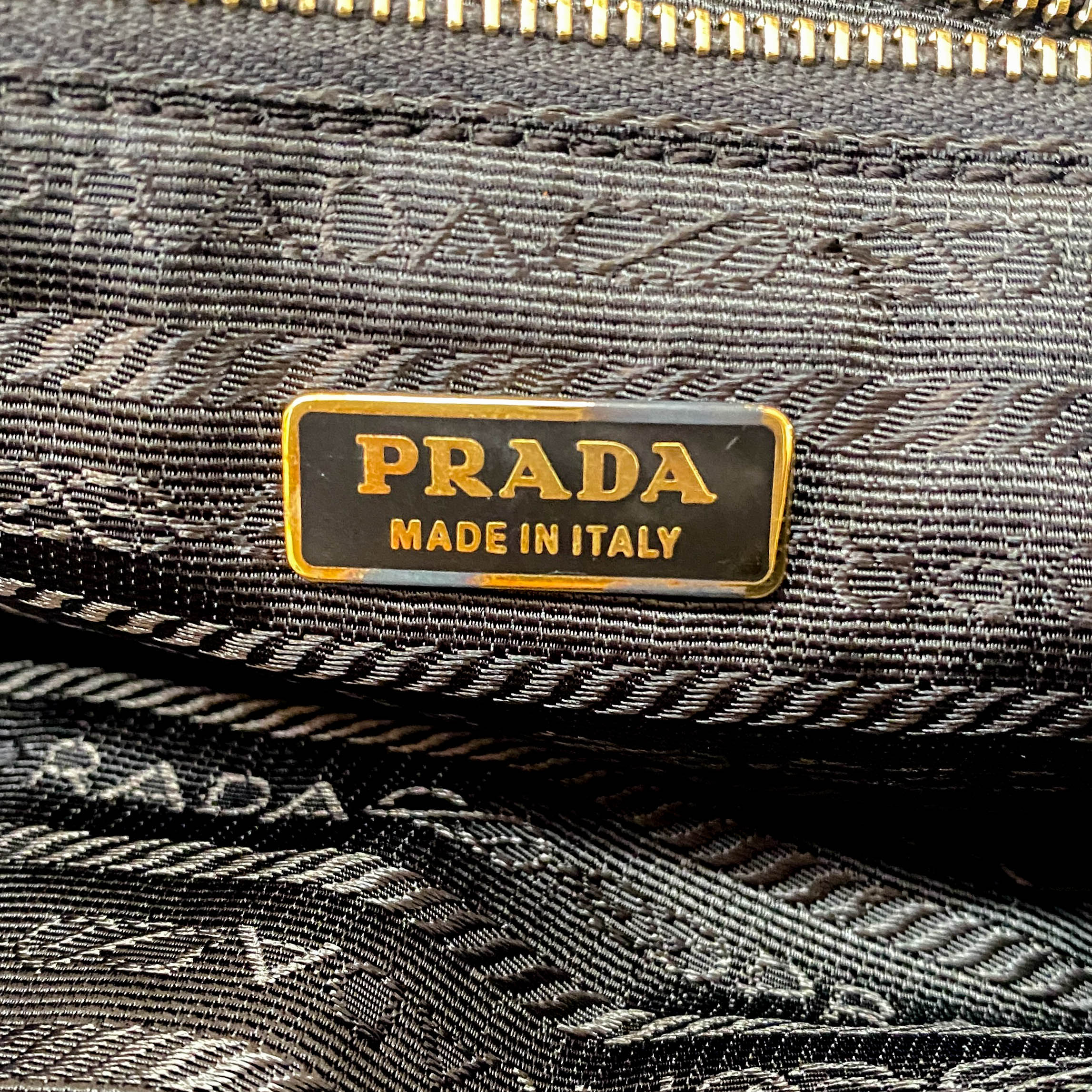 Dark Brown Nylon Handbag