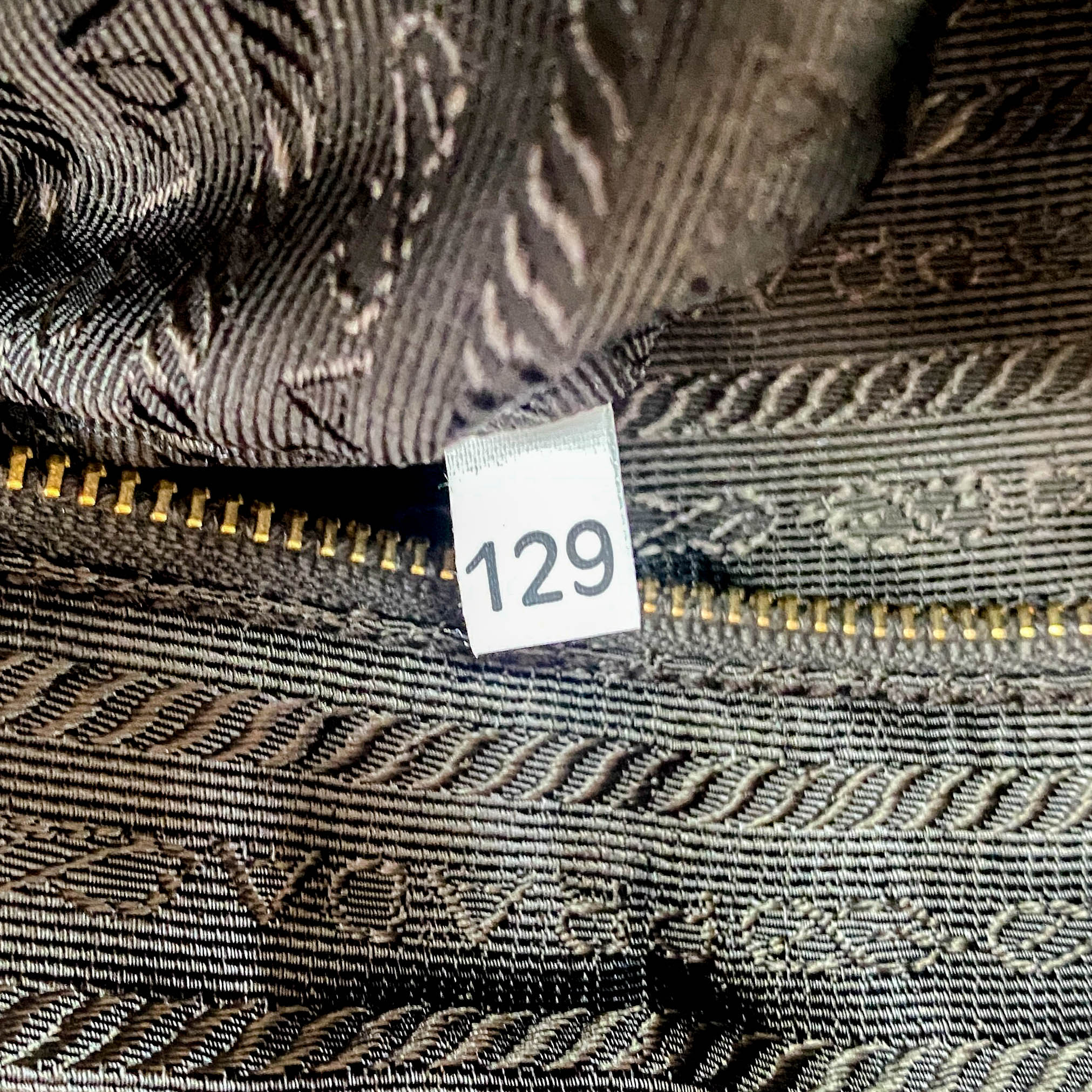 Dark Brown Nylon Handbag