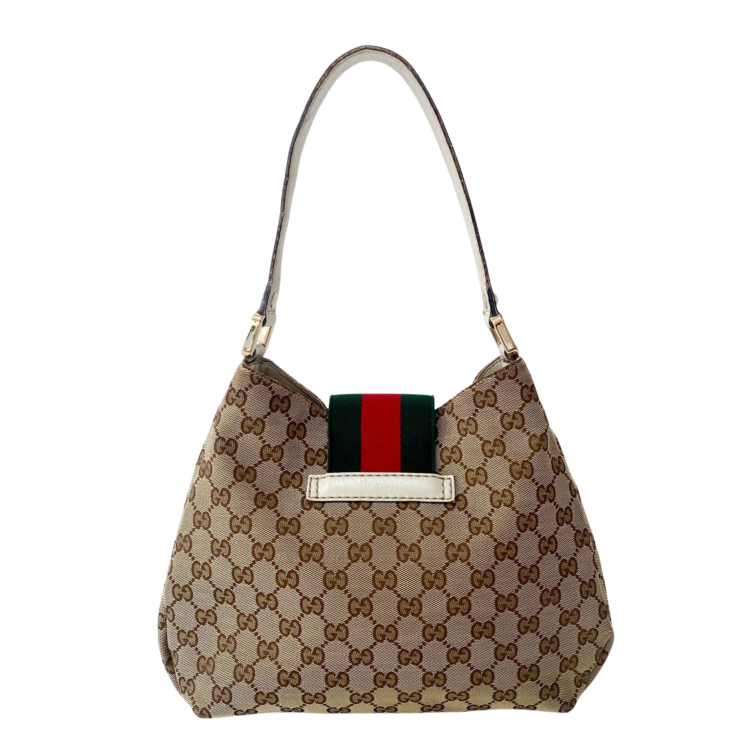 Yellow GG Canvas Shoulder Bag