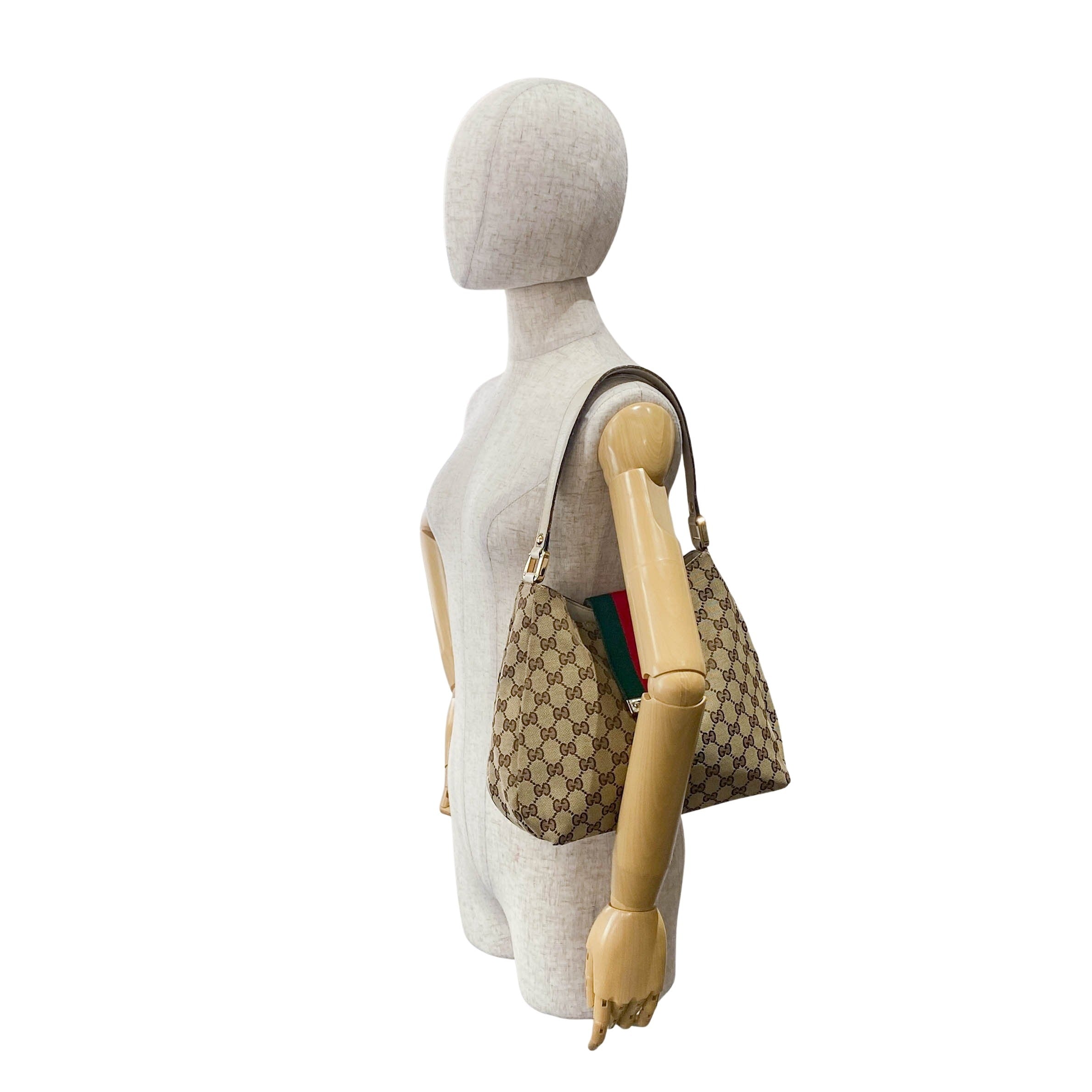 Yellow GG Canvas Shoulder Bag