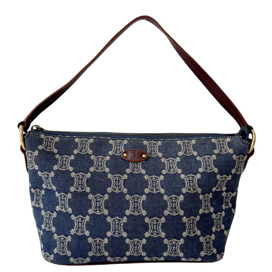 Macadam Blue Denim Shoulder Bag
