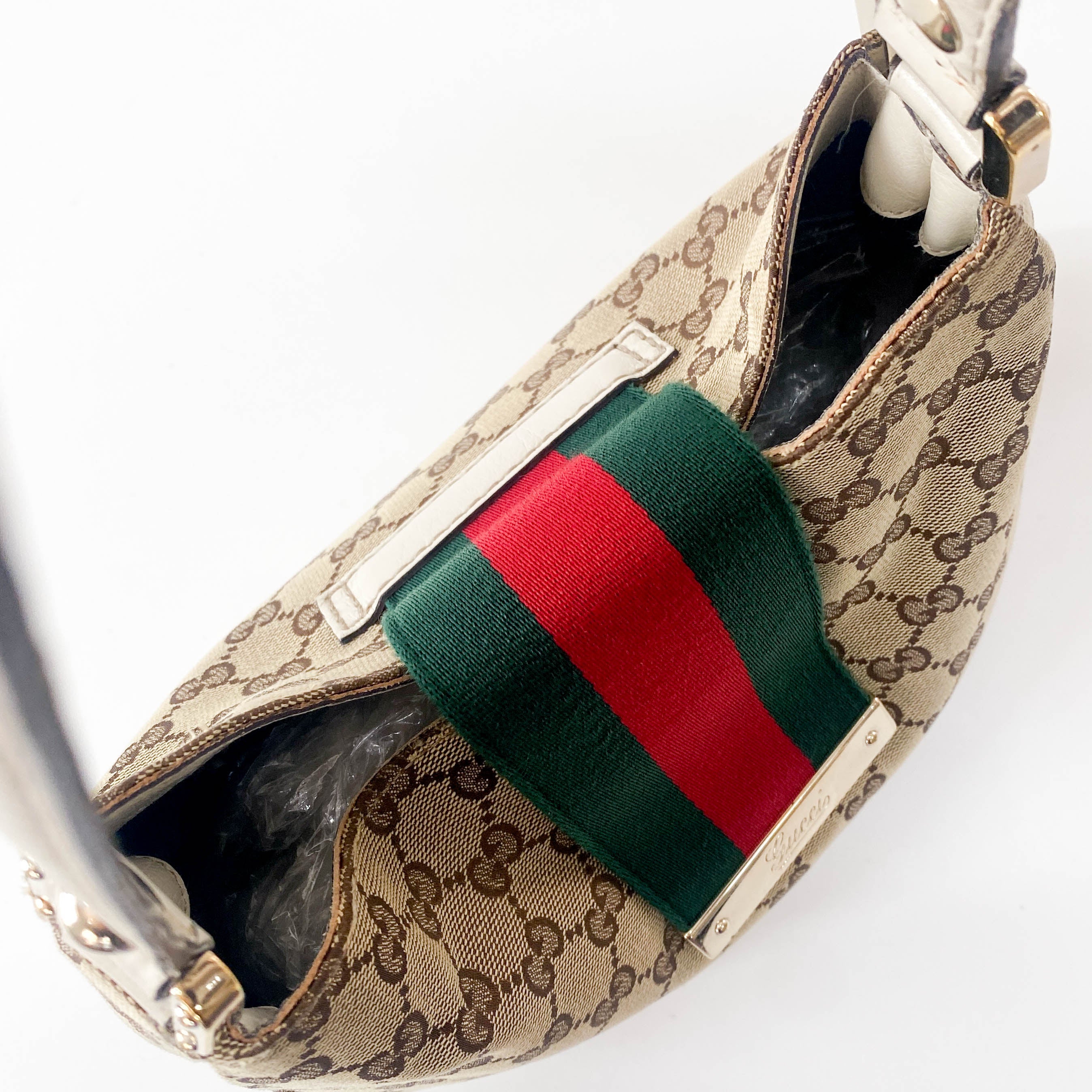 Yellow GG Canvas Shoulder Bag