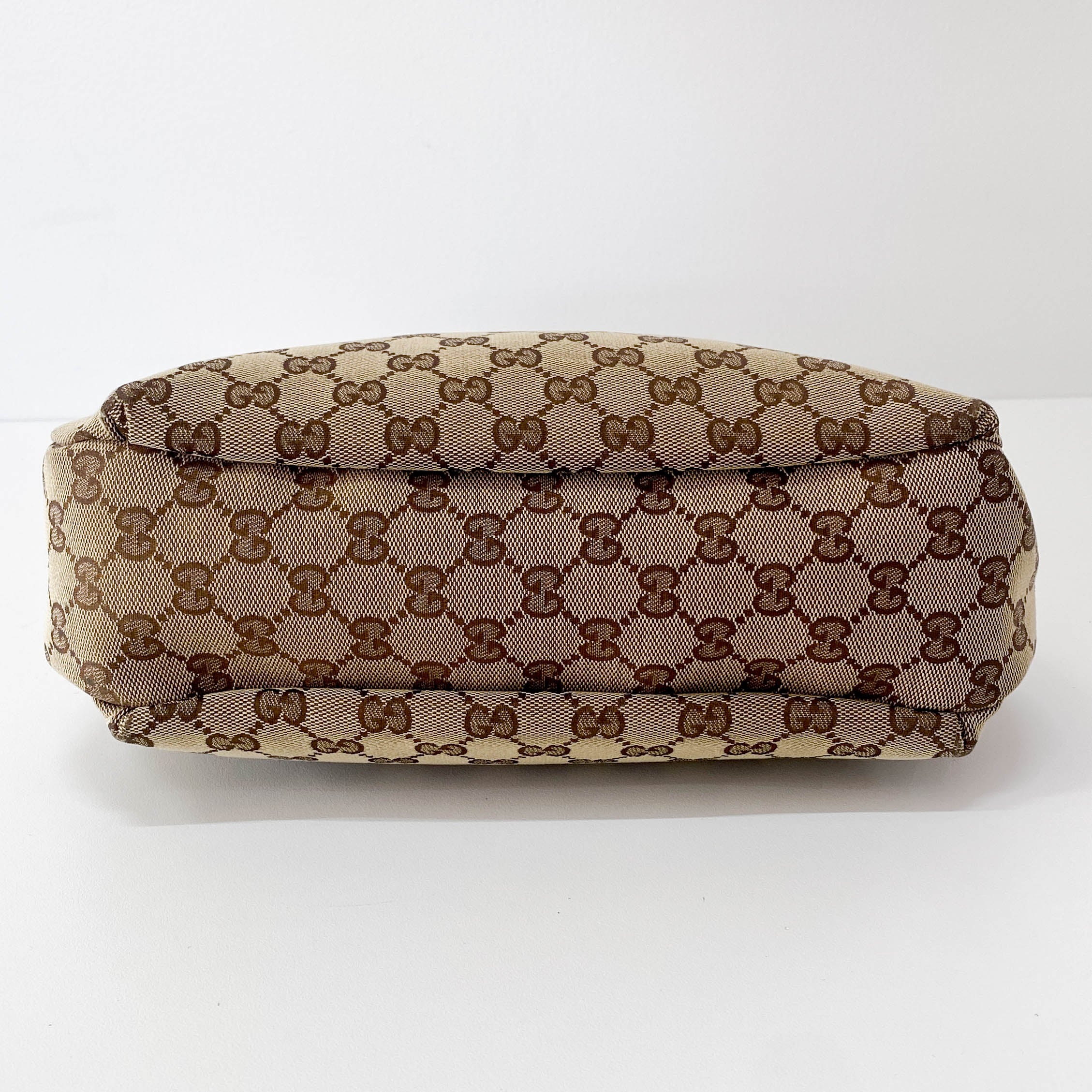 Yellow GG Canvas Shoulder Bag