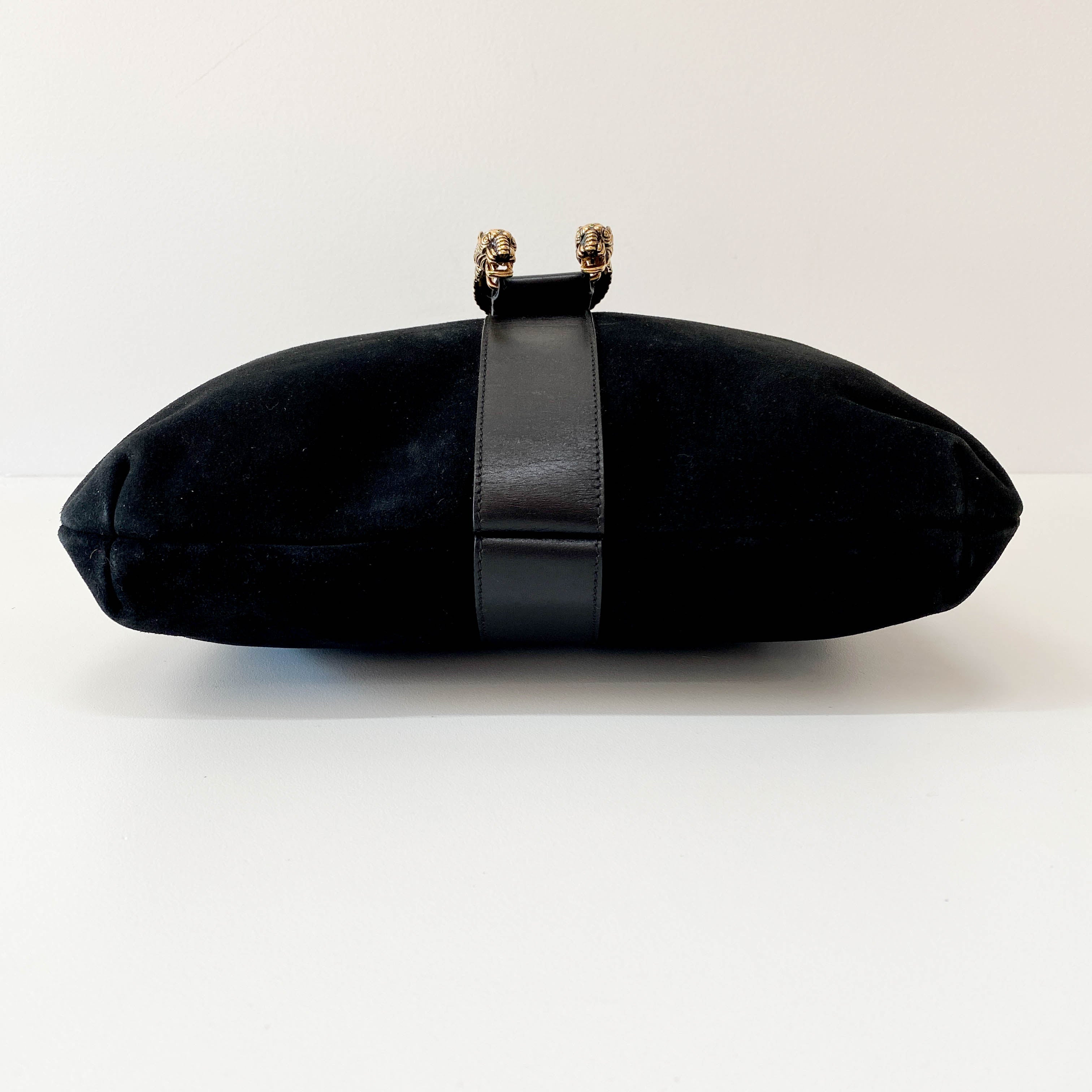 Black Suede Shoulder Bag