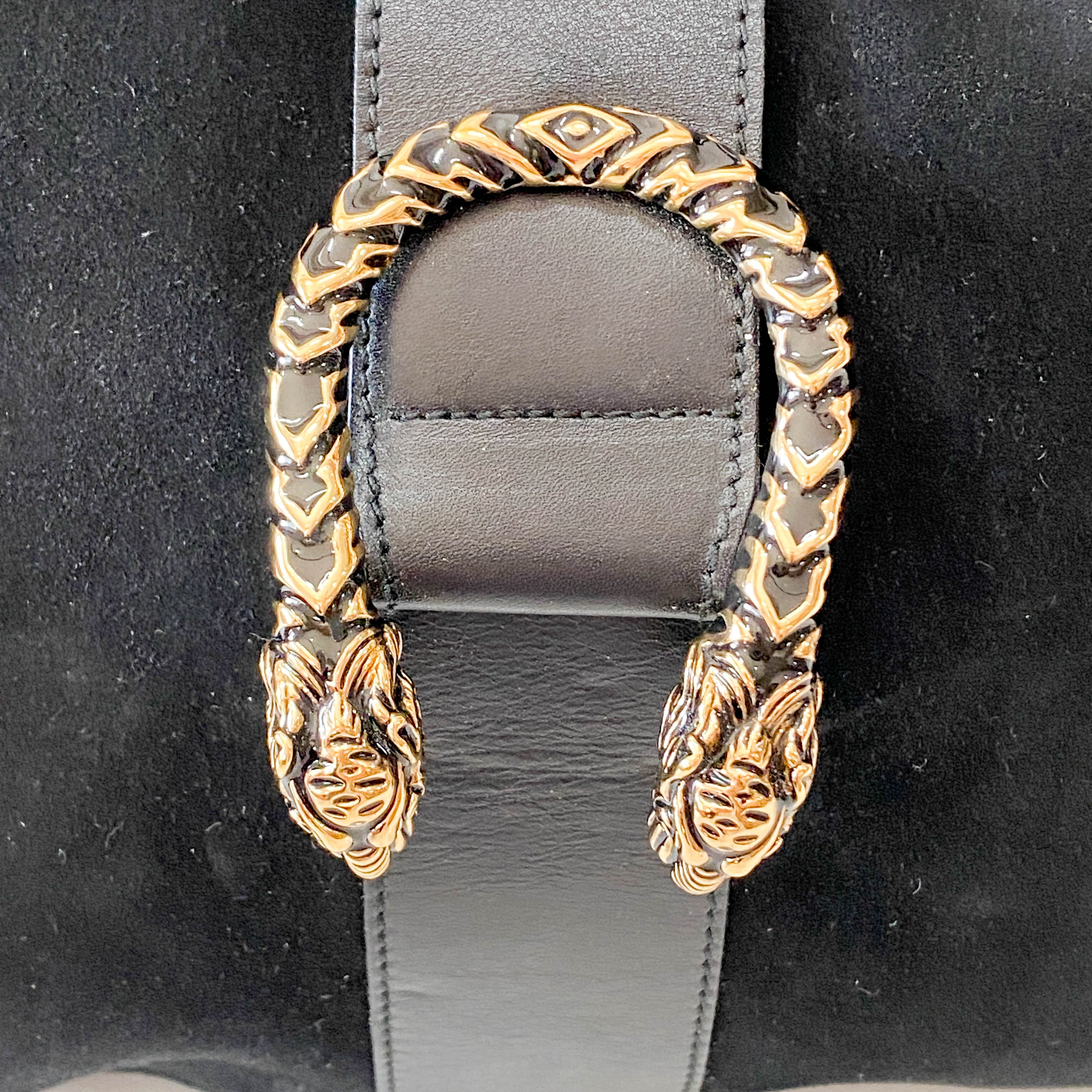 Black Suede Shoulder Bag