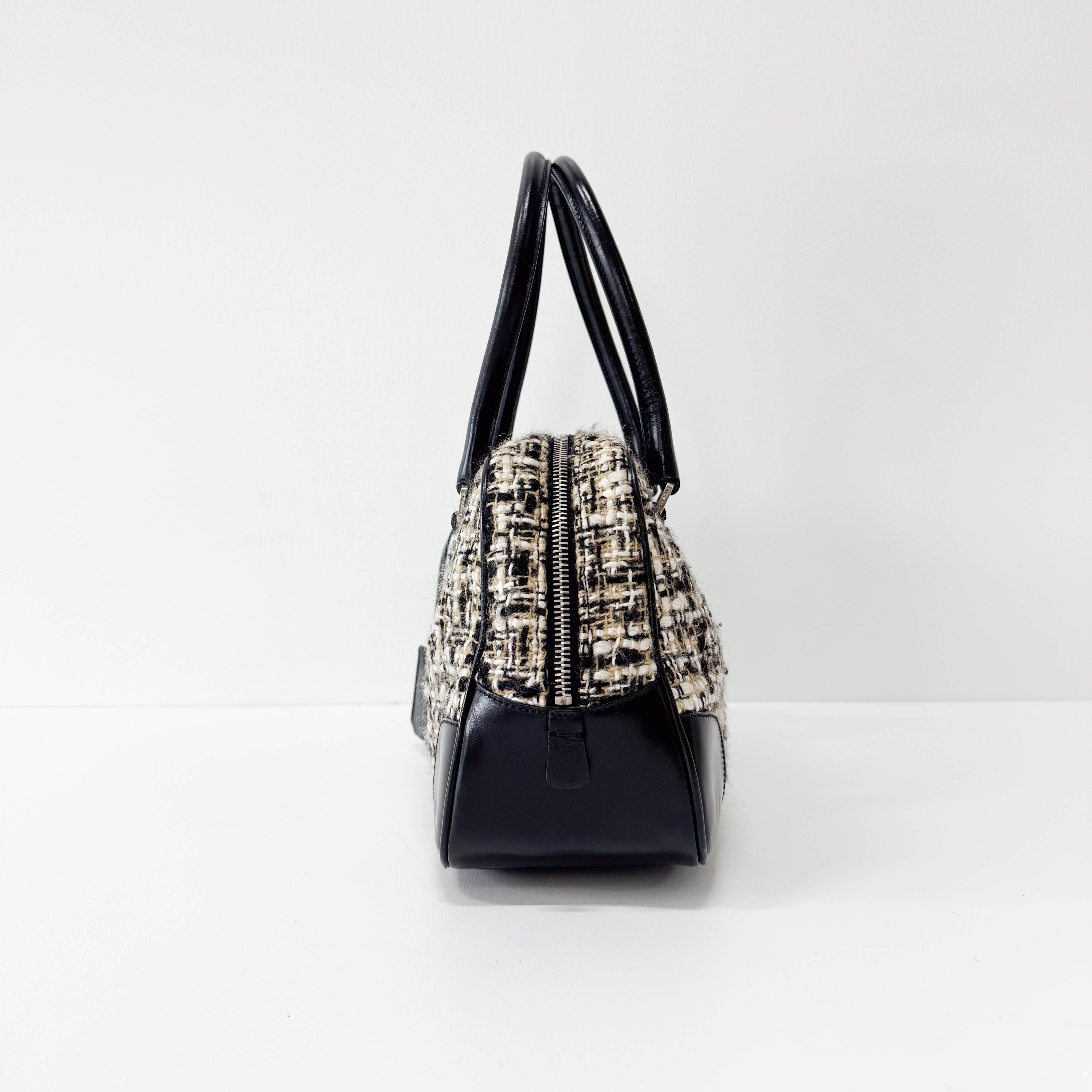 Tweed Black Handbag