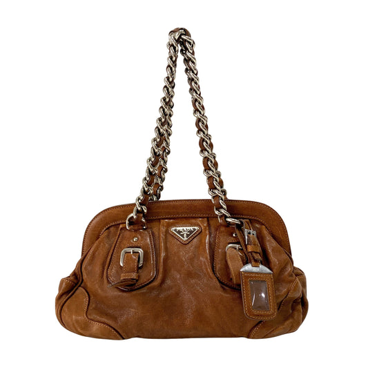 Brown Leather Shoulder Bag