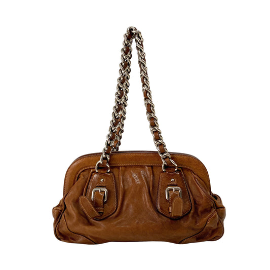 Brown Leather Shoulder Bag