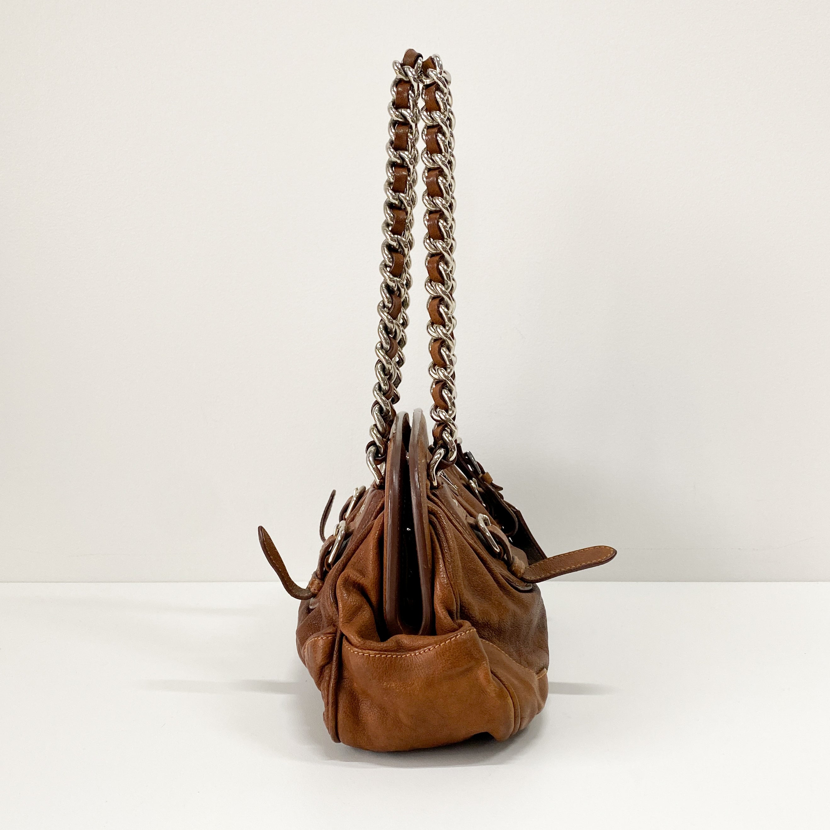 Brown Leather Shoulder Bag