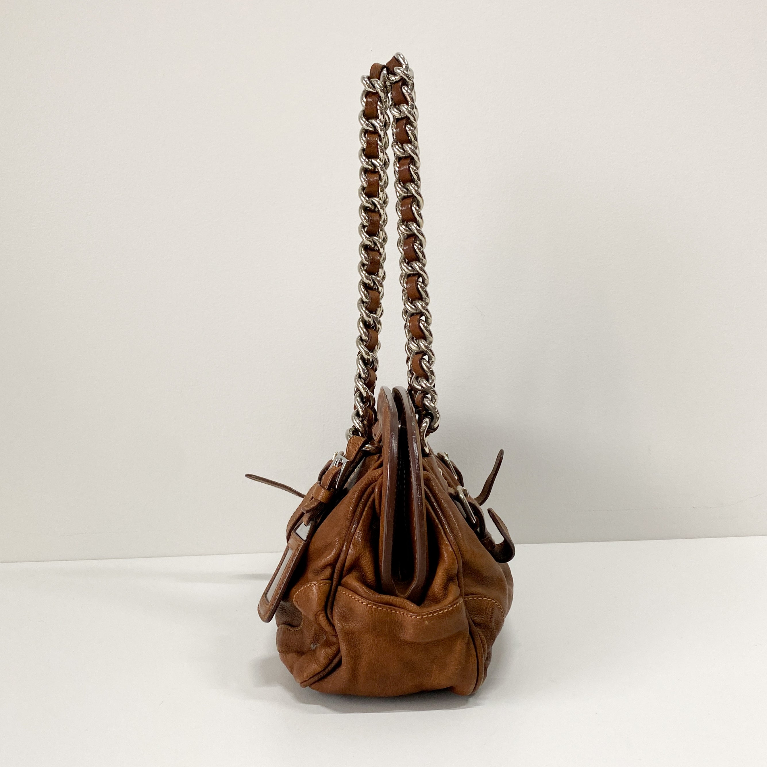 Brown Leather Shoulder Bag