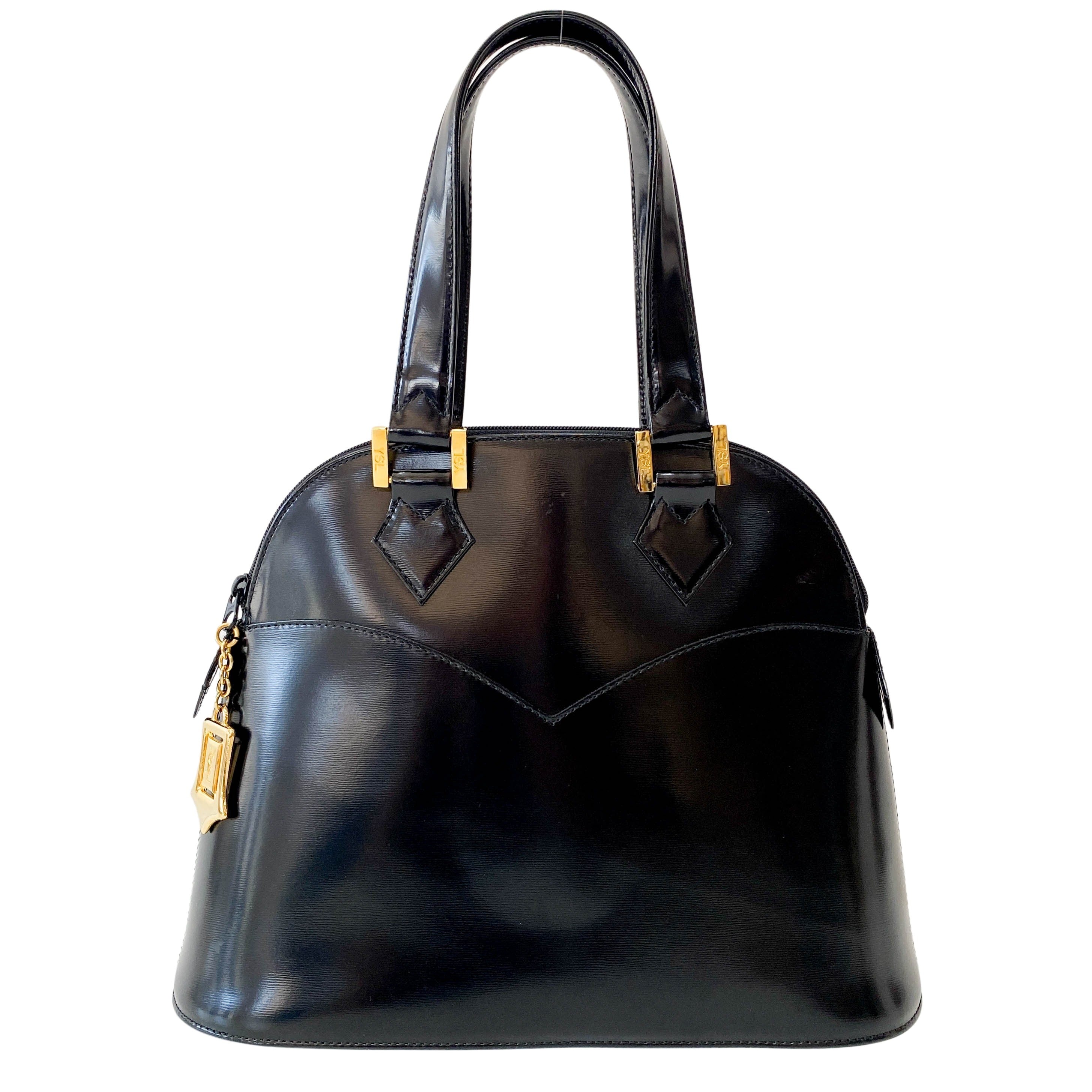 Black Leather Shoulder Bag