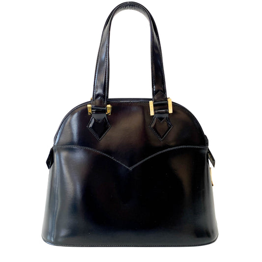 Black Leather Shoulder Bag