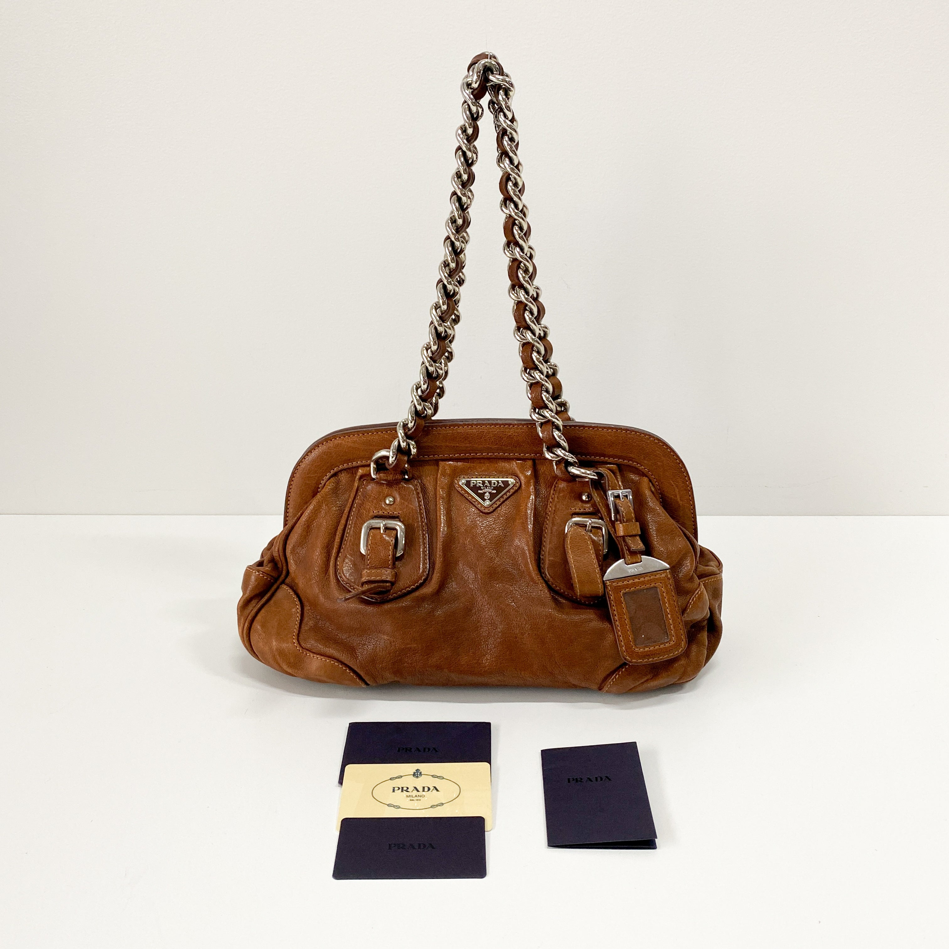 Brown Leather Shoulder Bag