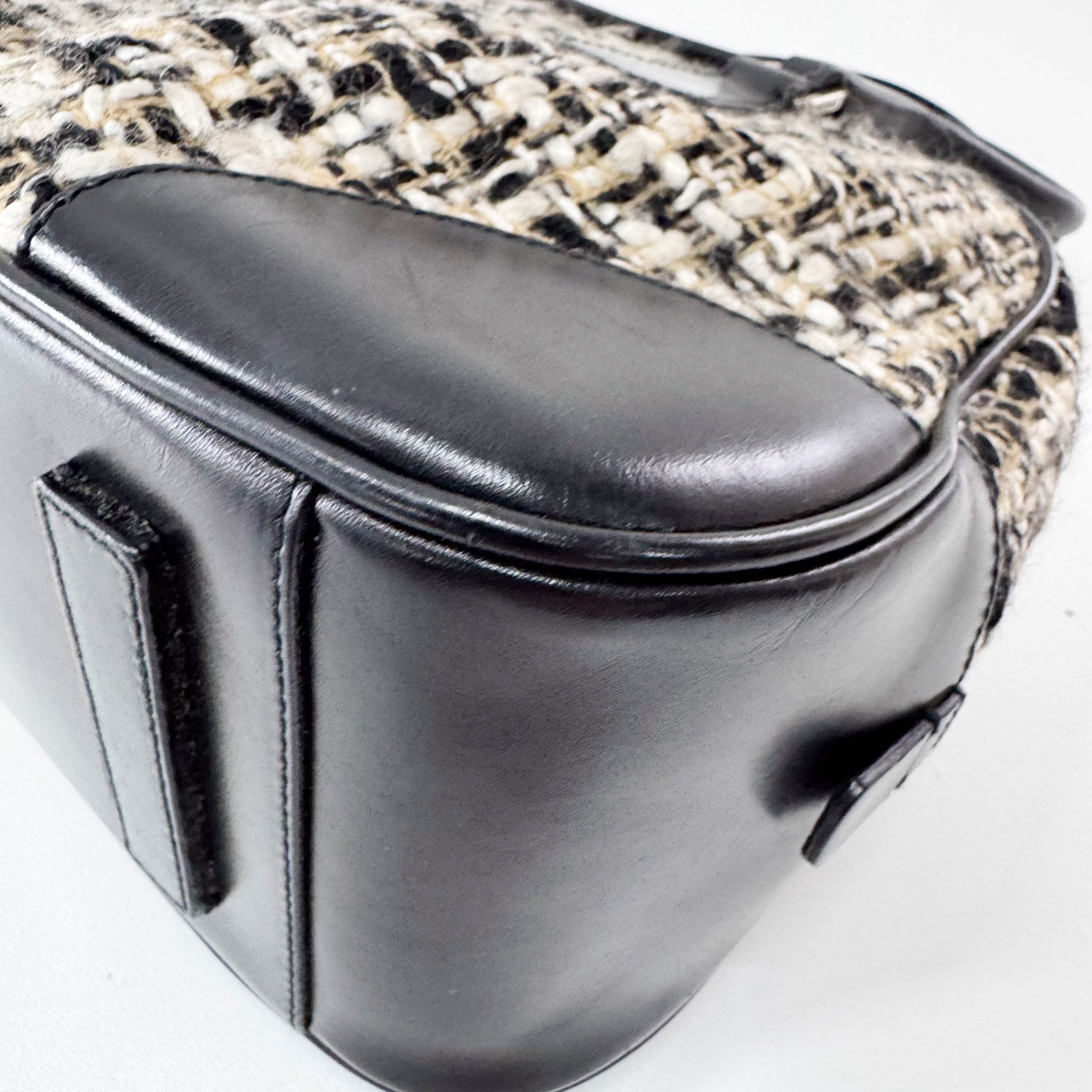 Tweed Black Handbag