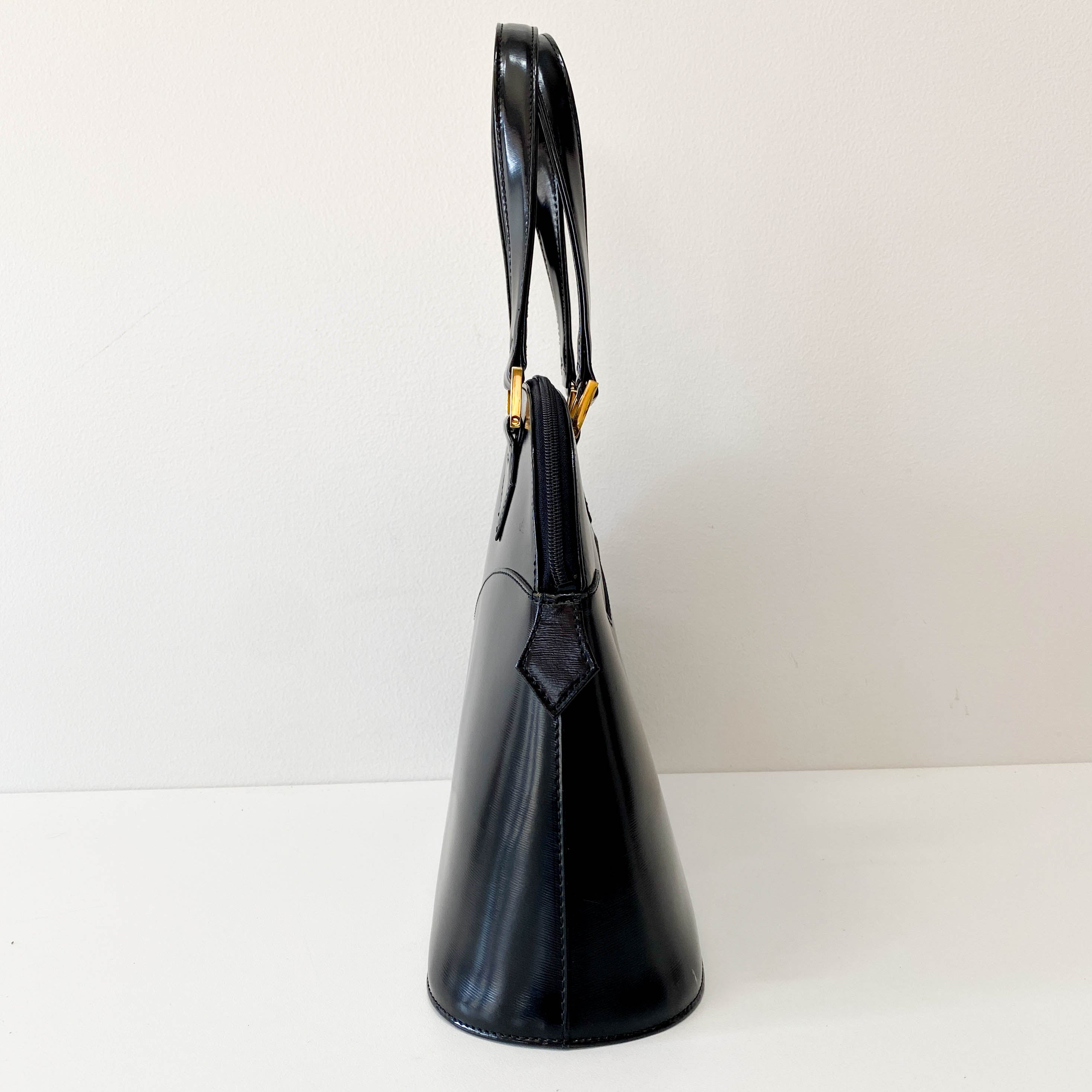 Black Leather Shoulder Bag