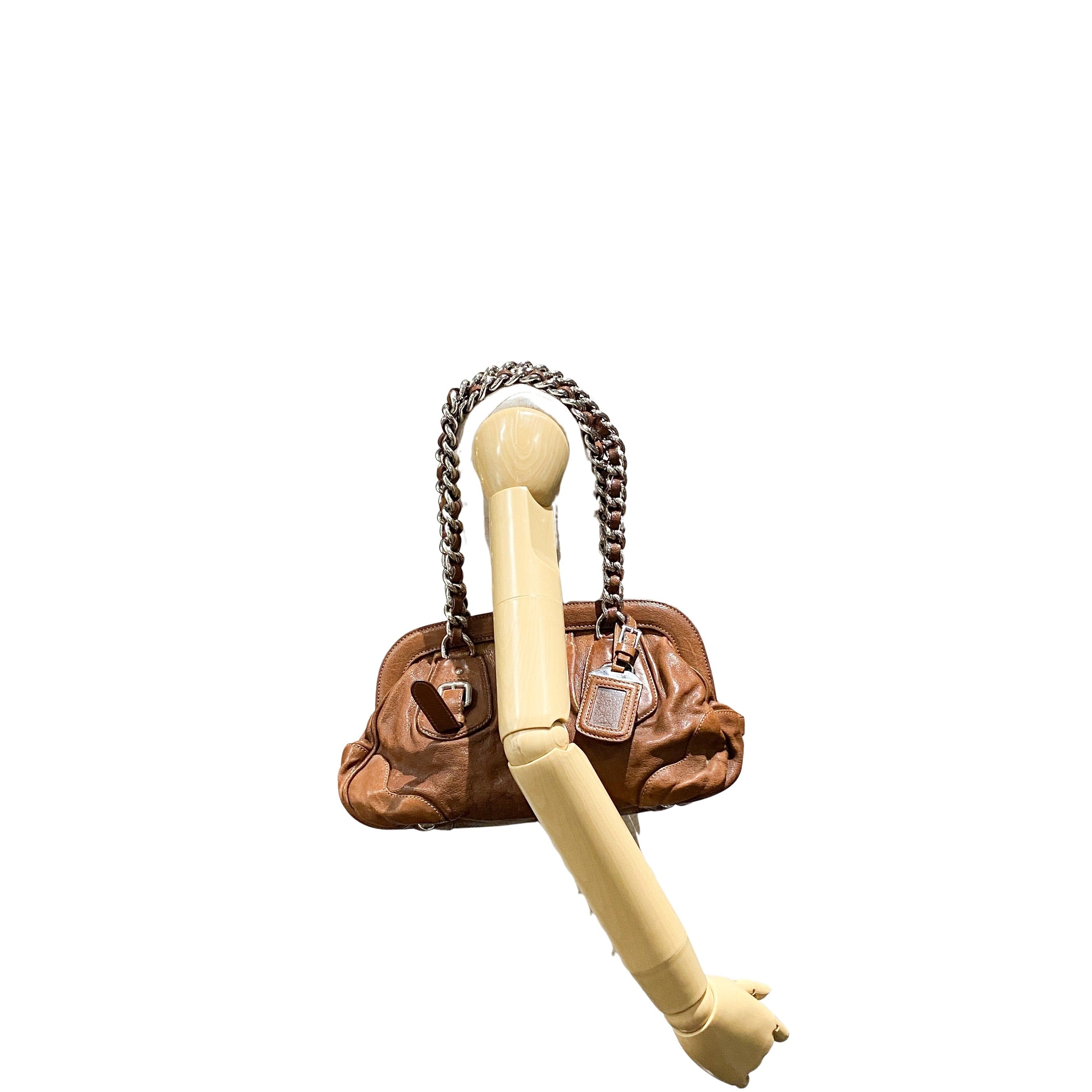 Brown Leather Shoulder Bag