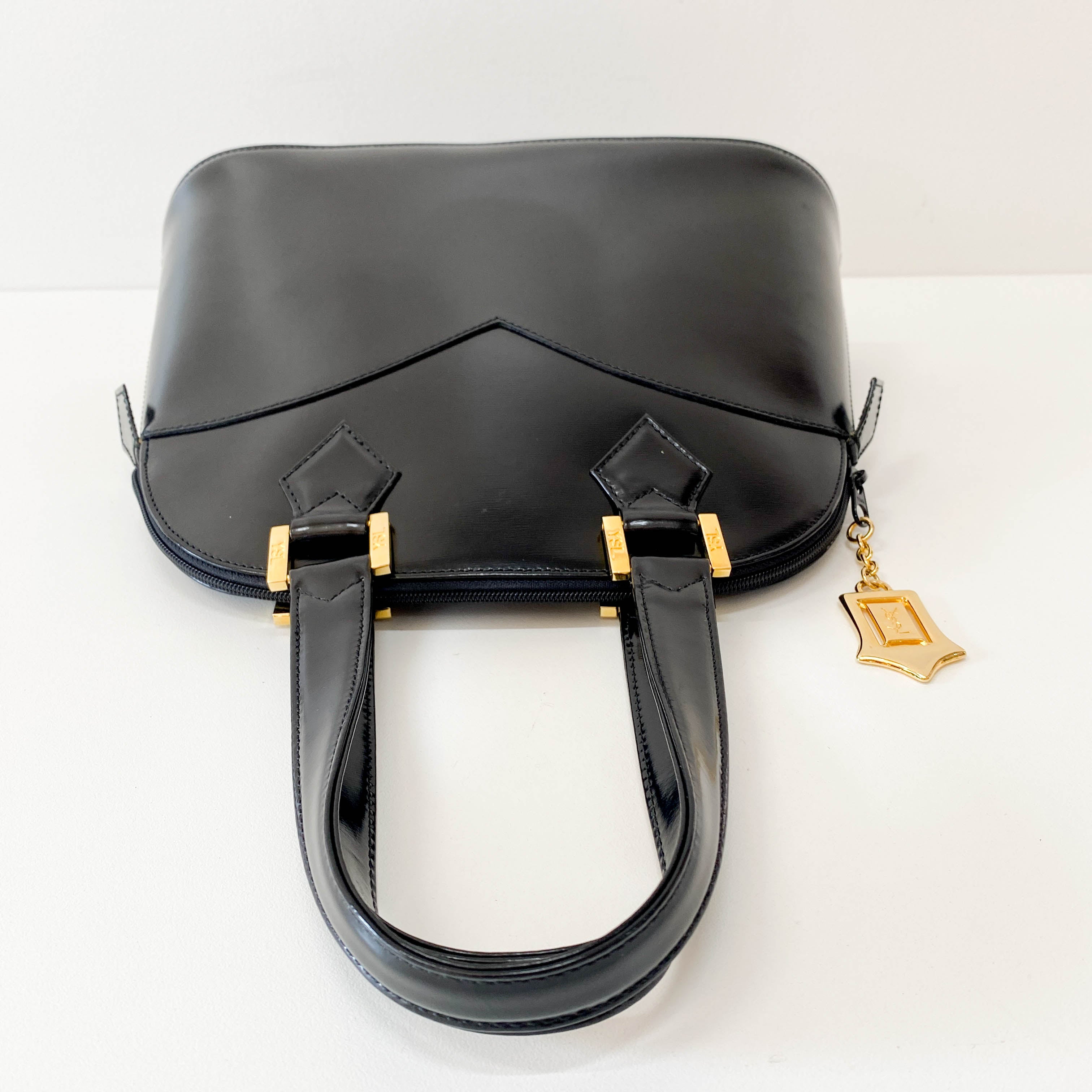 Black Leather Shoulder Bag