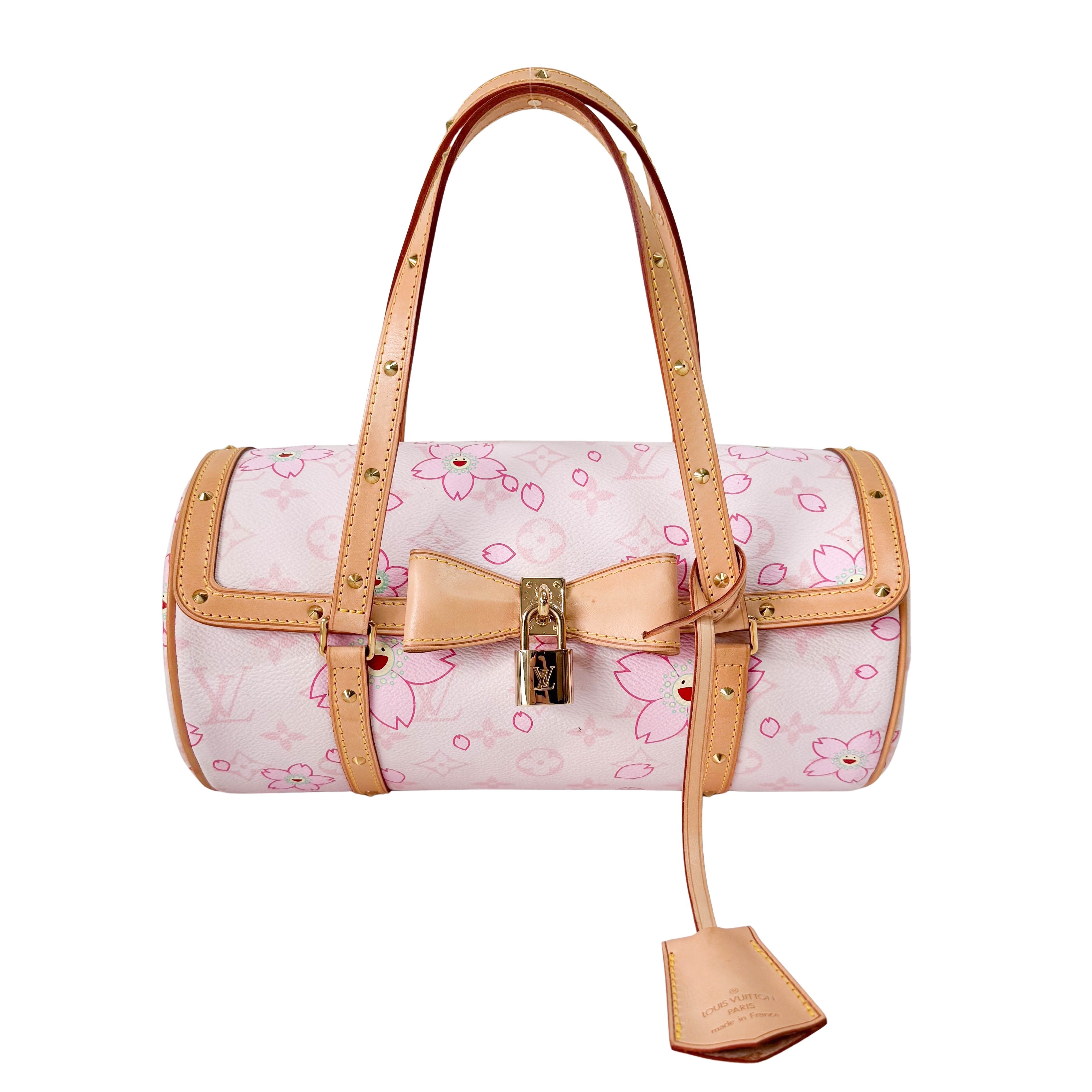 Takashi Murakami Monogram Cherry Blossom Papillon 26 Shoulder Bag