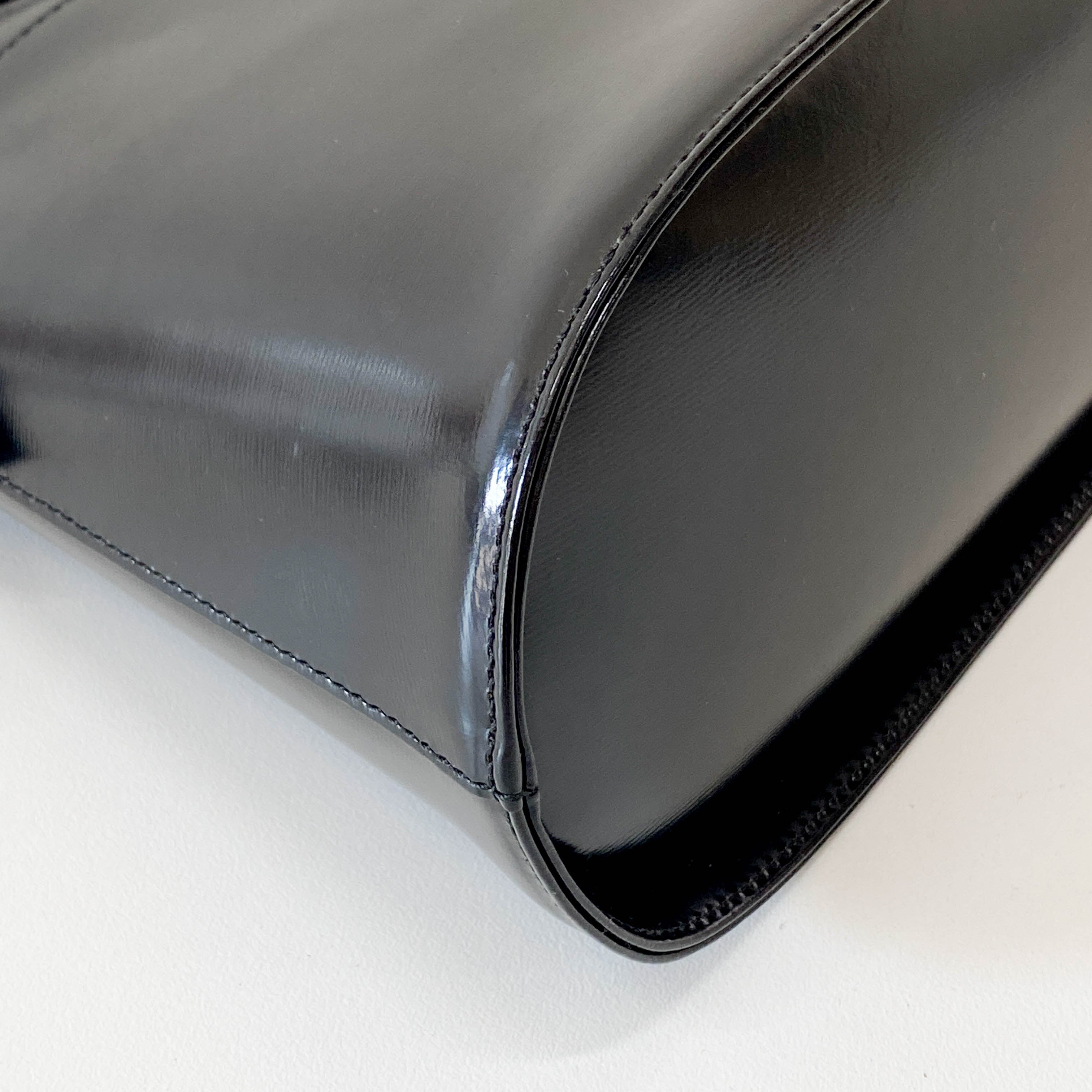 Black Leather Shoulder Bag