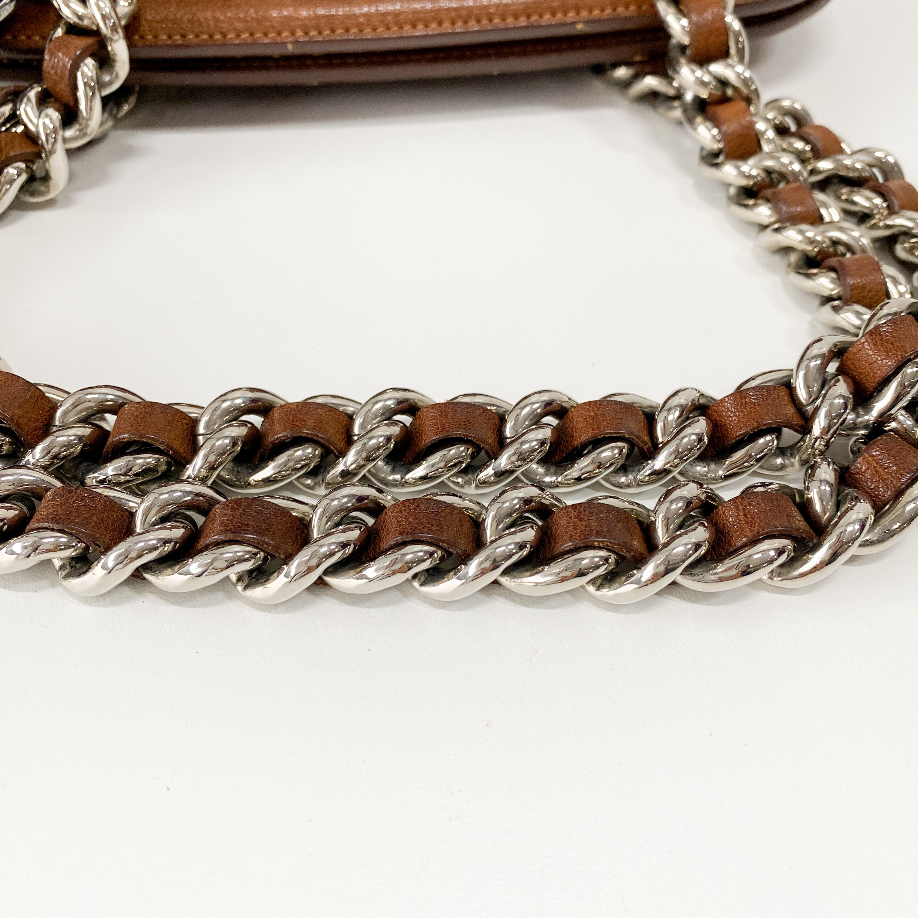 Brown Leather Shoulder Bag