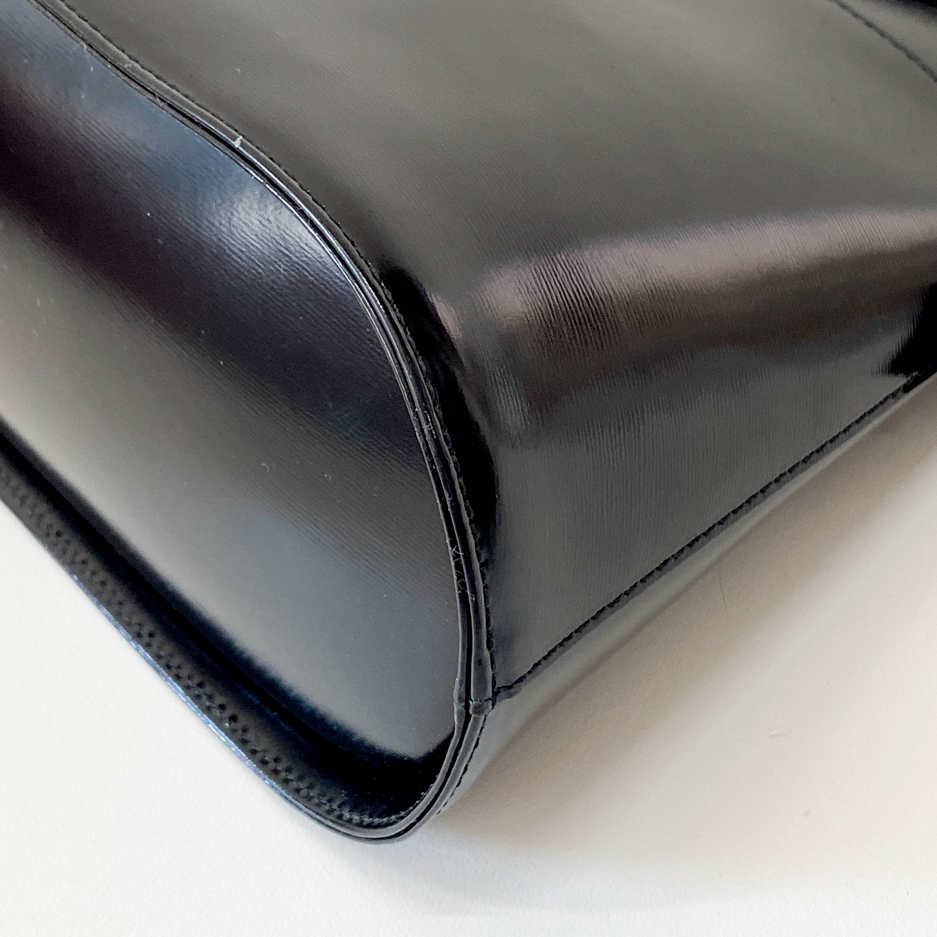 Black Leather Shoulder Bag