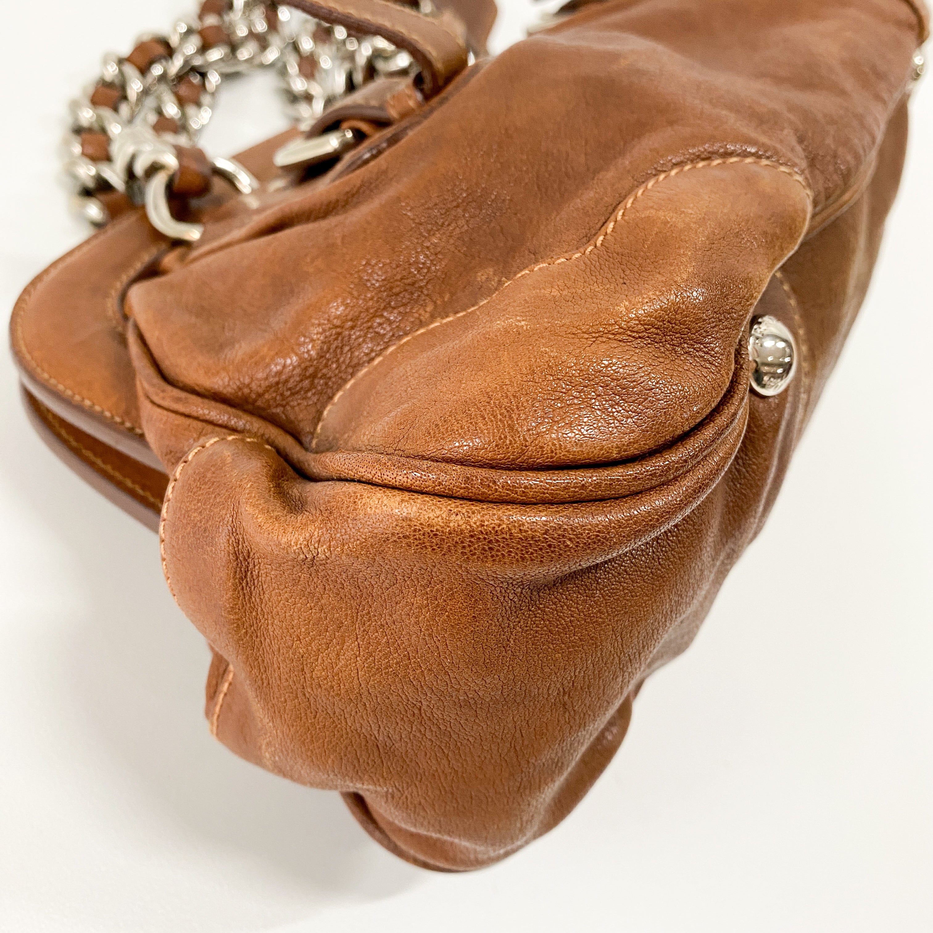 Brown Leather Shoulder Bag
