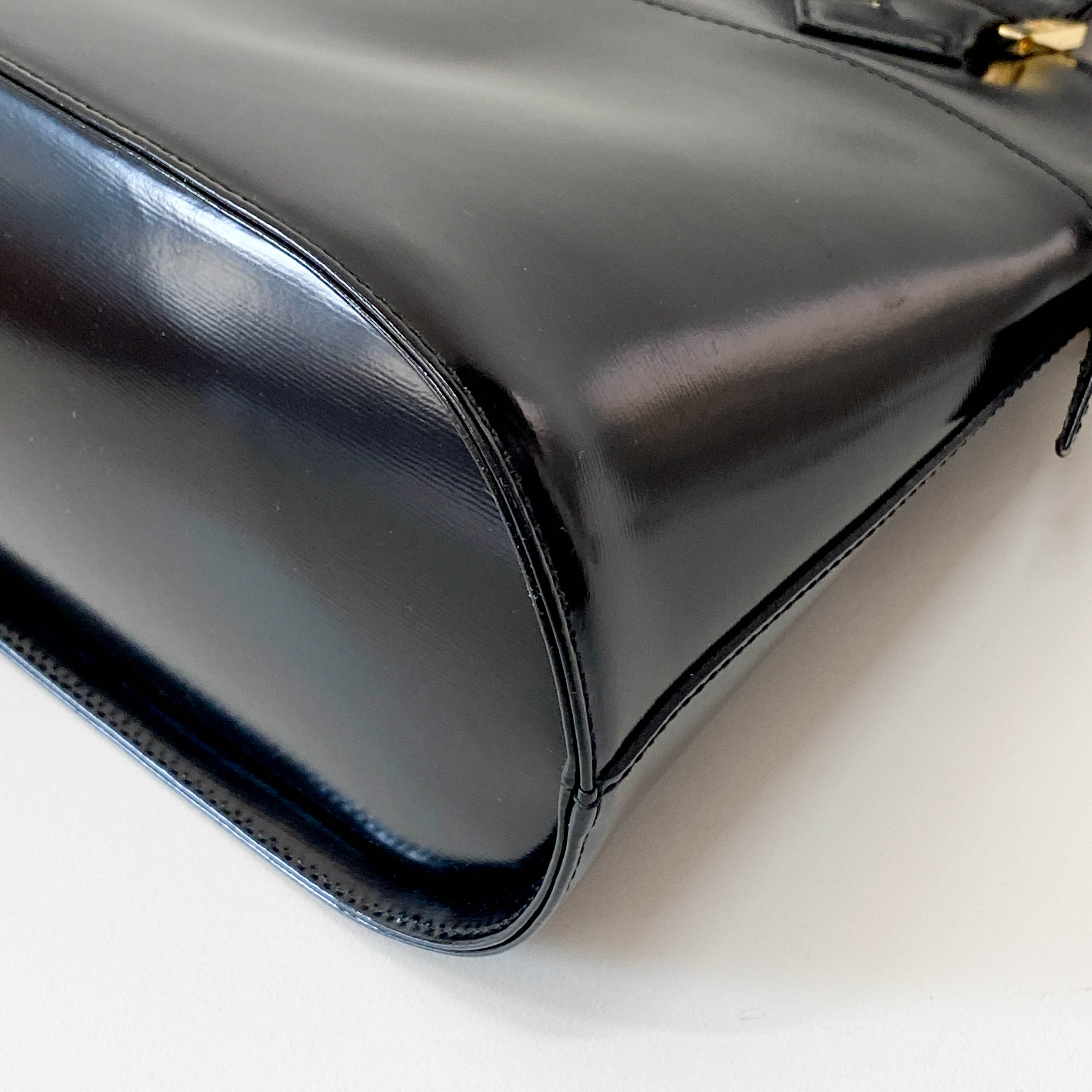 Black Leather Shoulder Bag