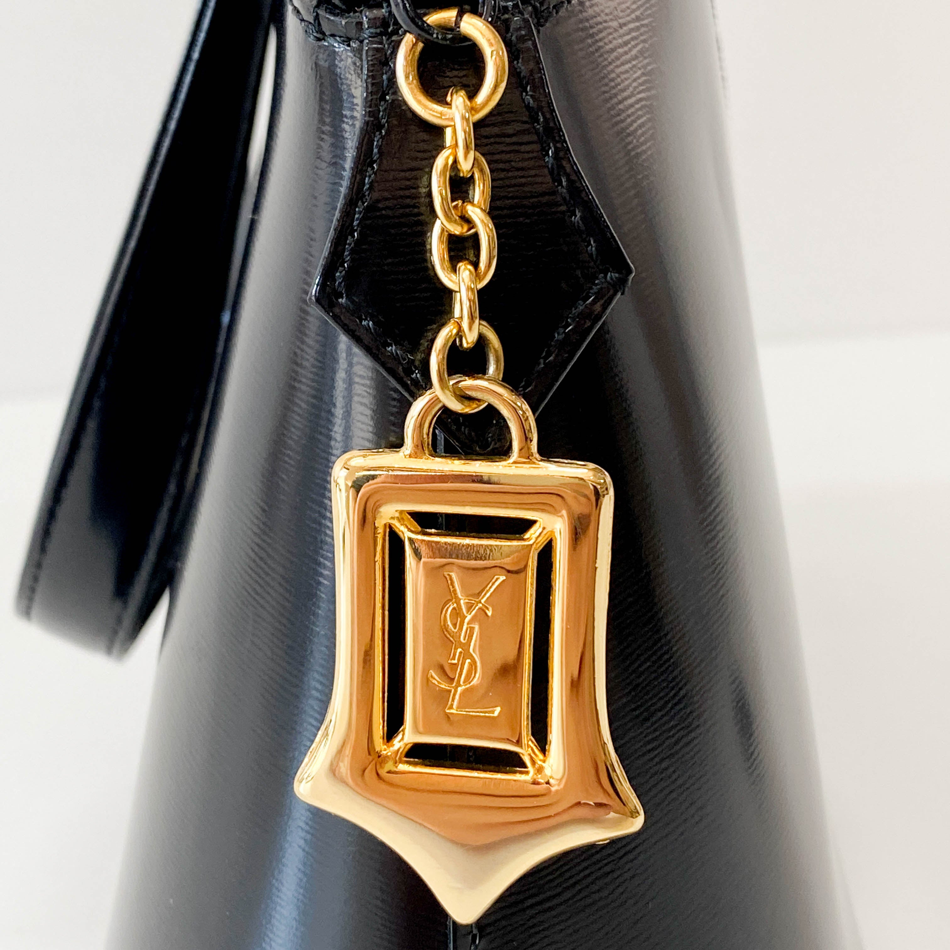 Black Leather Shoulder Bag